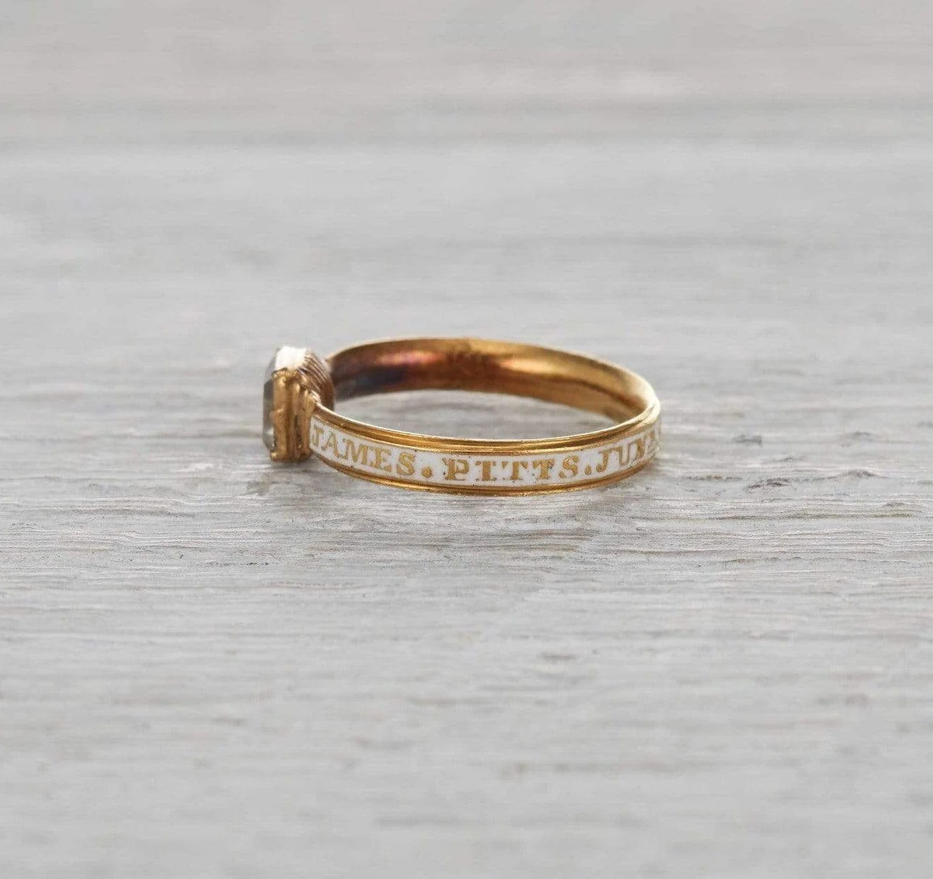 Georgian Enamel Mourning Ring - Image 3