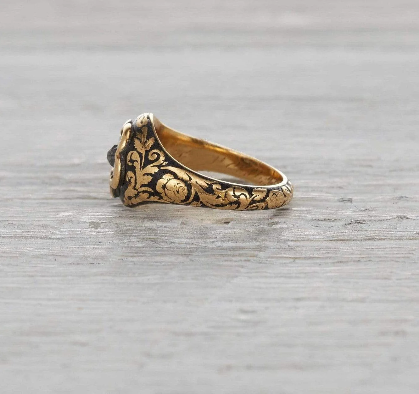 Georgian Enamel Mourning Ring - Image 3