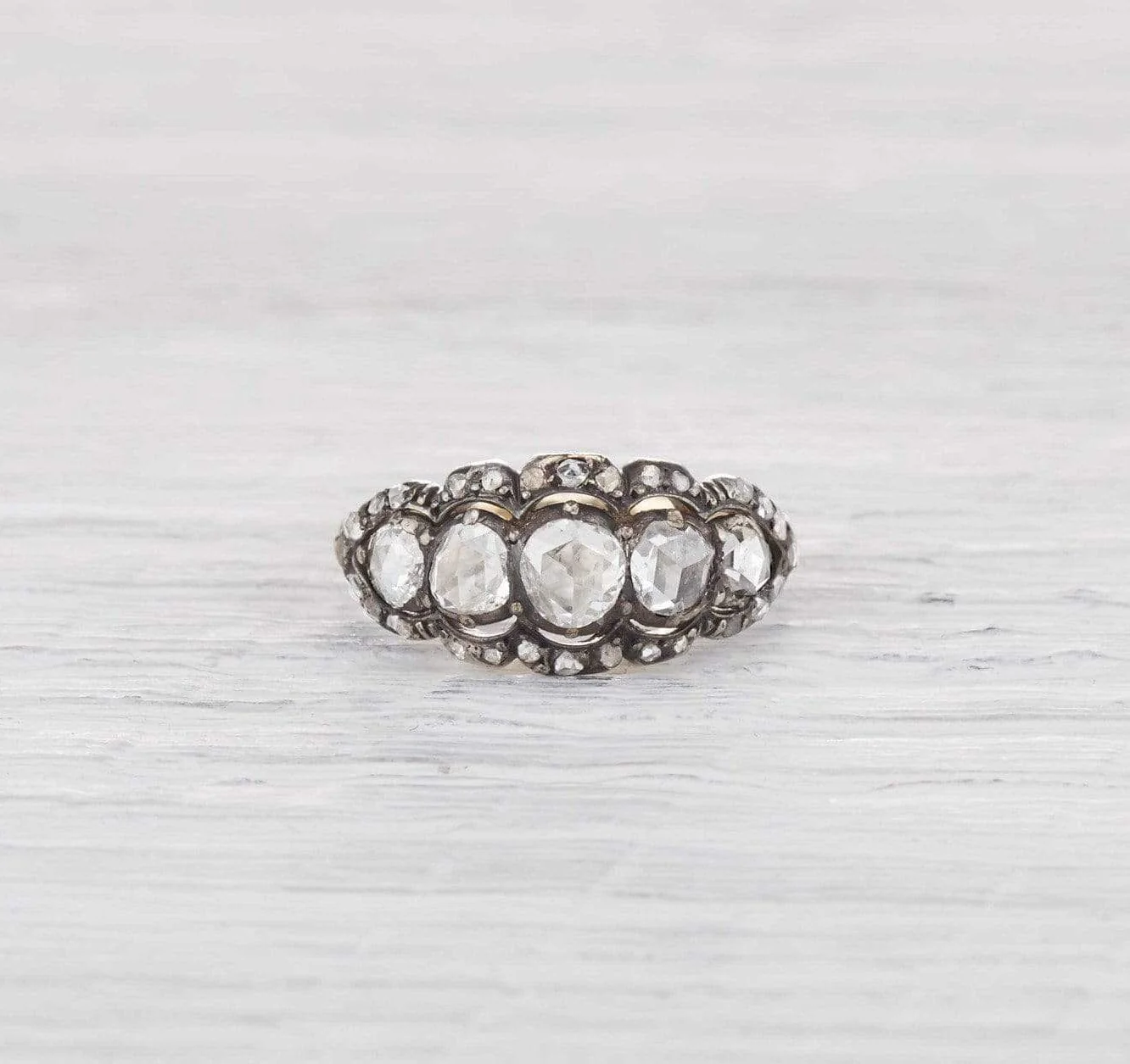 Georgian Five Stone Ring - Image 2