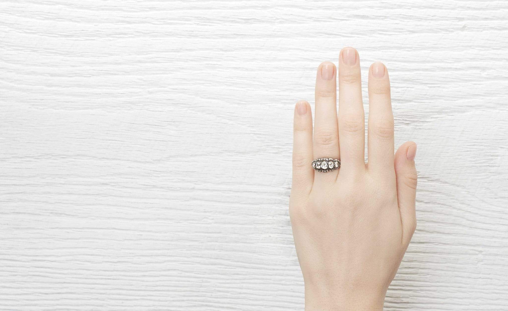 Georgian Five Stone Ring - Image 5