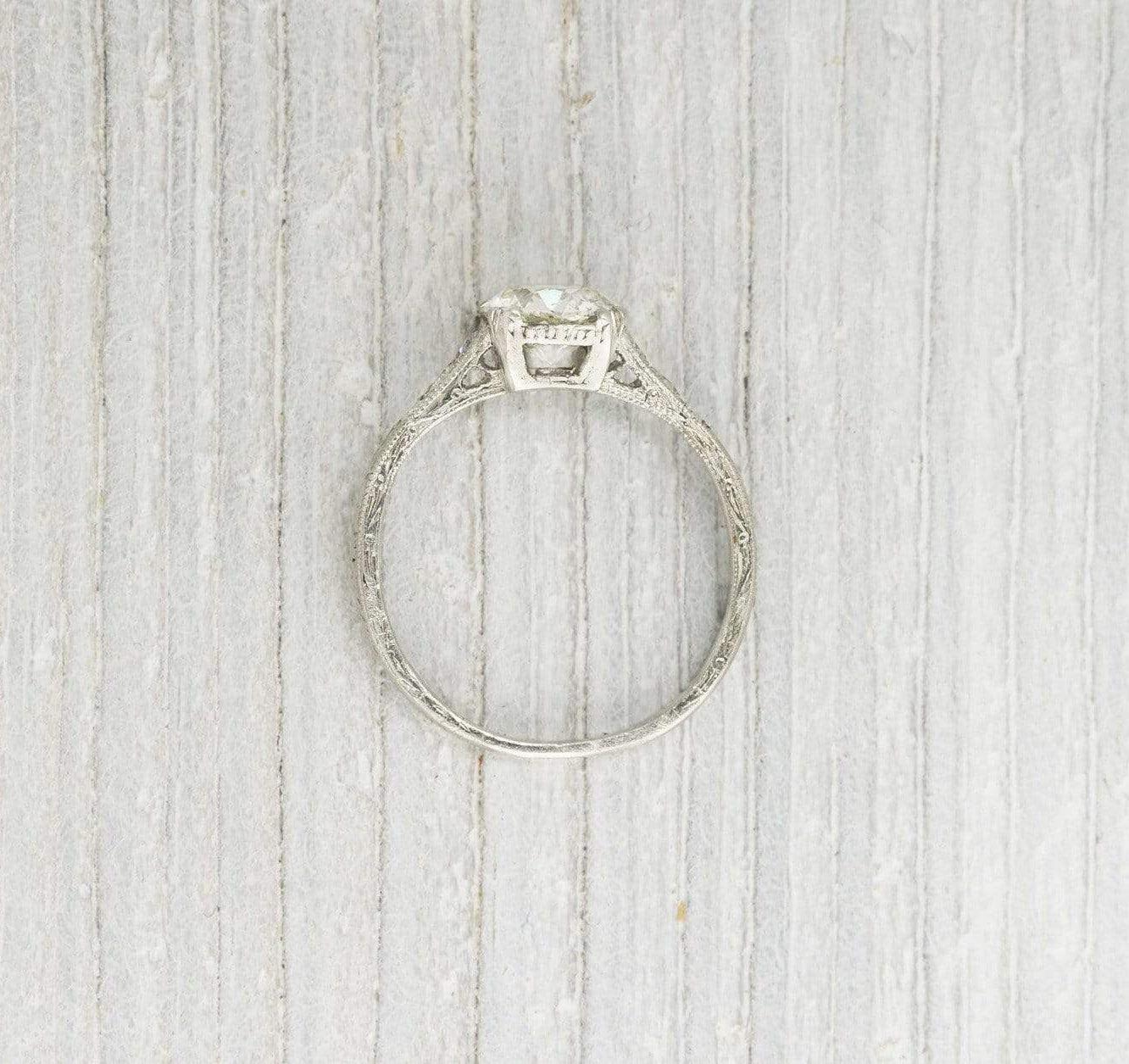 .96 Carat Vintage Art Deco Engagement Ring - Image 4