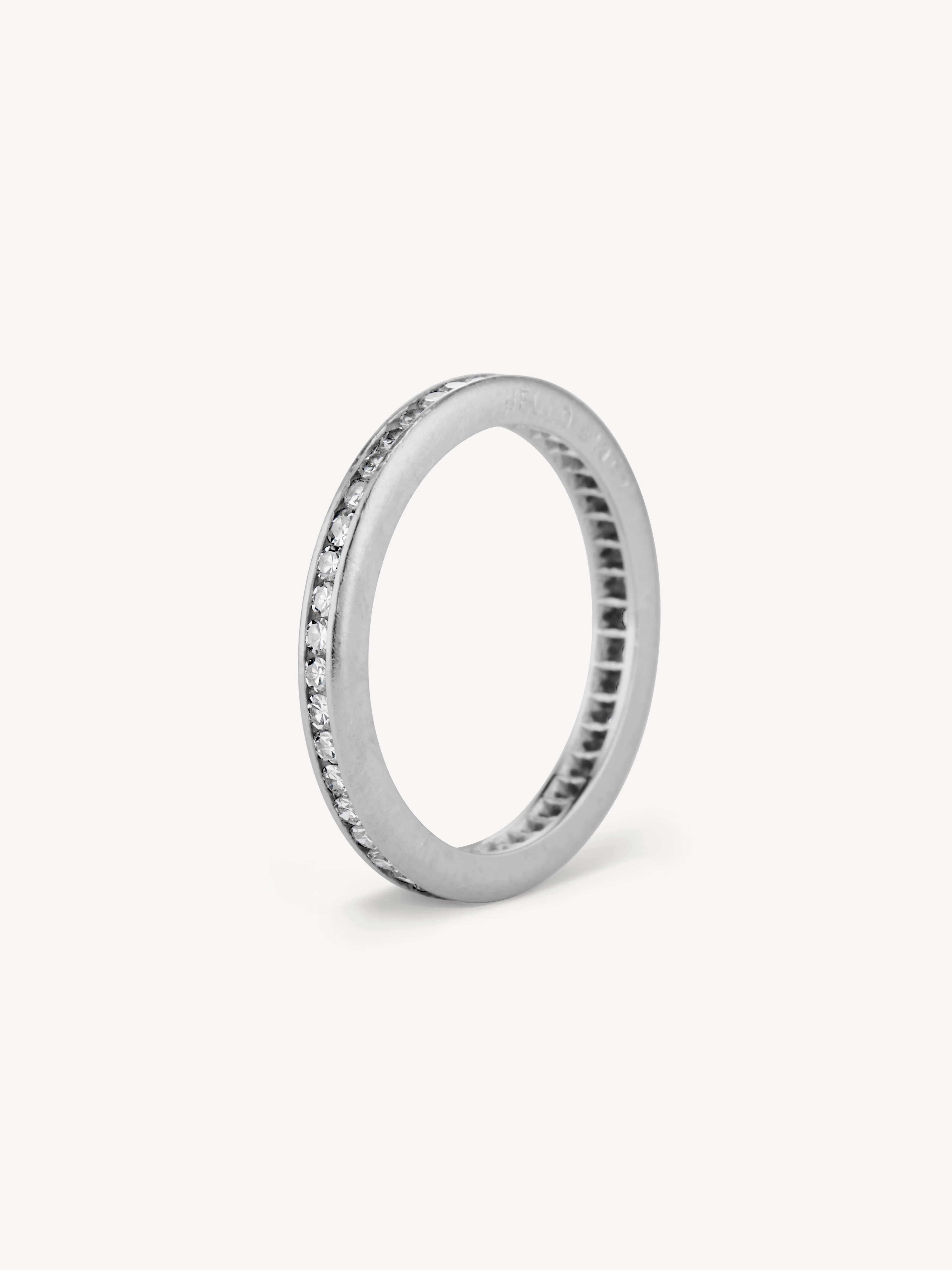 J.E. Caldwell Art Deco Diamond Eternity Wedding Antique Band Size 5 - Image 4