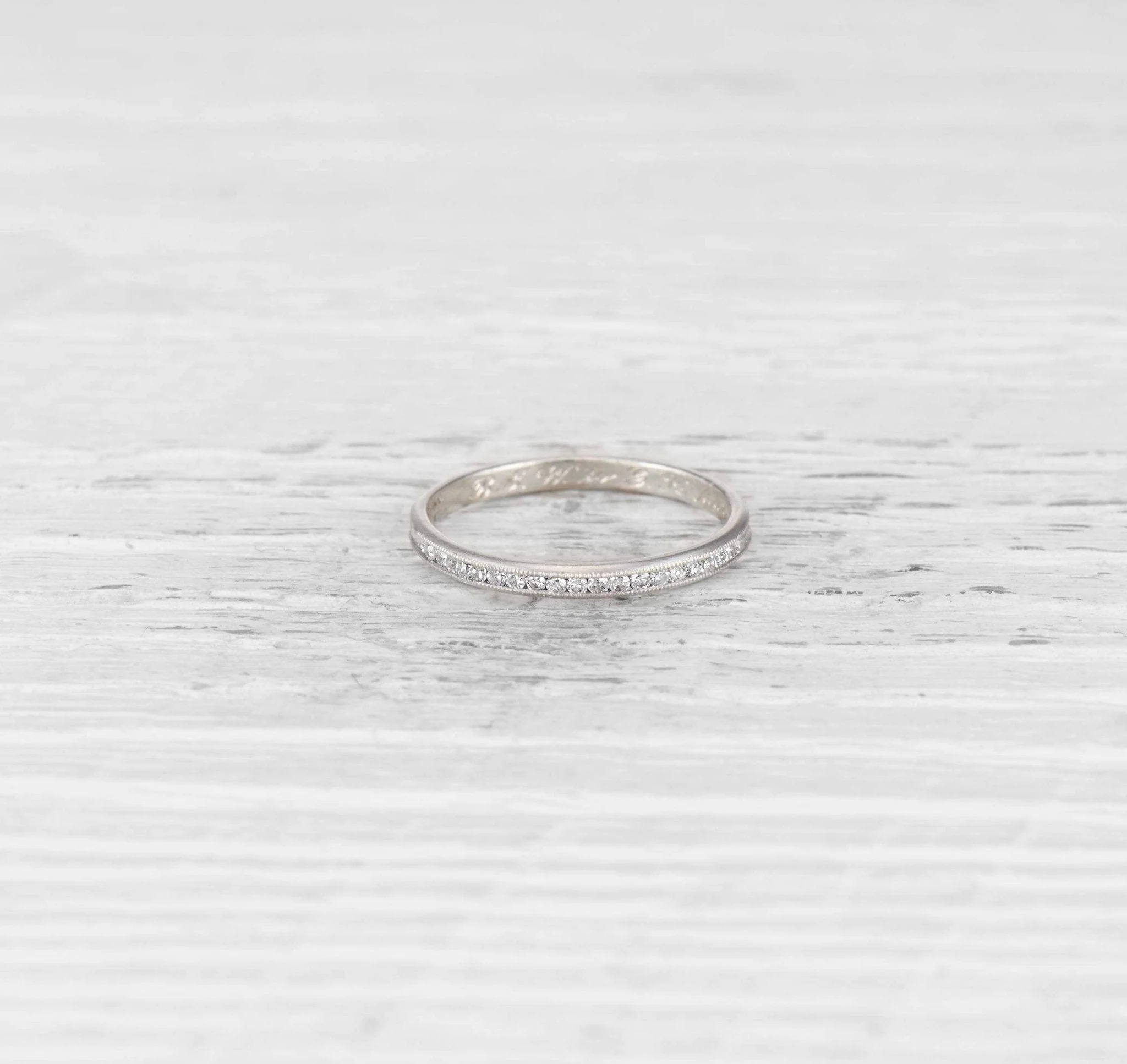 LATE ART DECO TIFFANY & CO DIAMOND ETERNITY BAND - Image 3