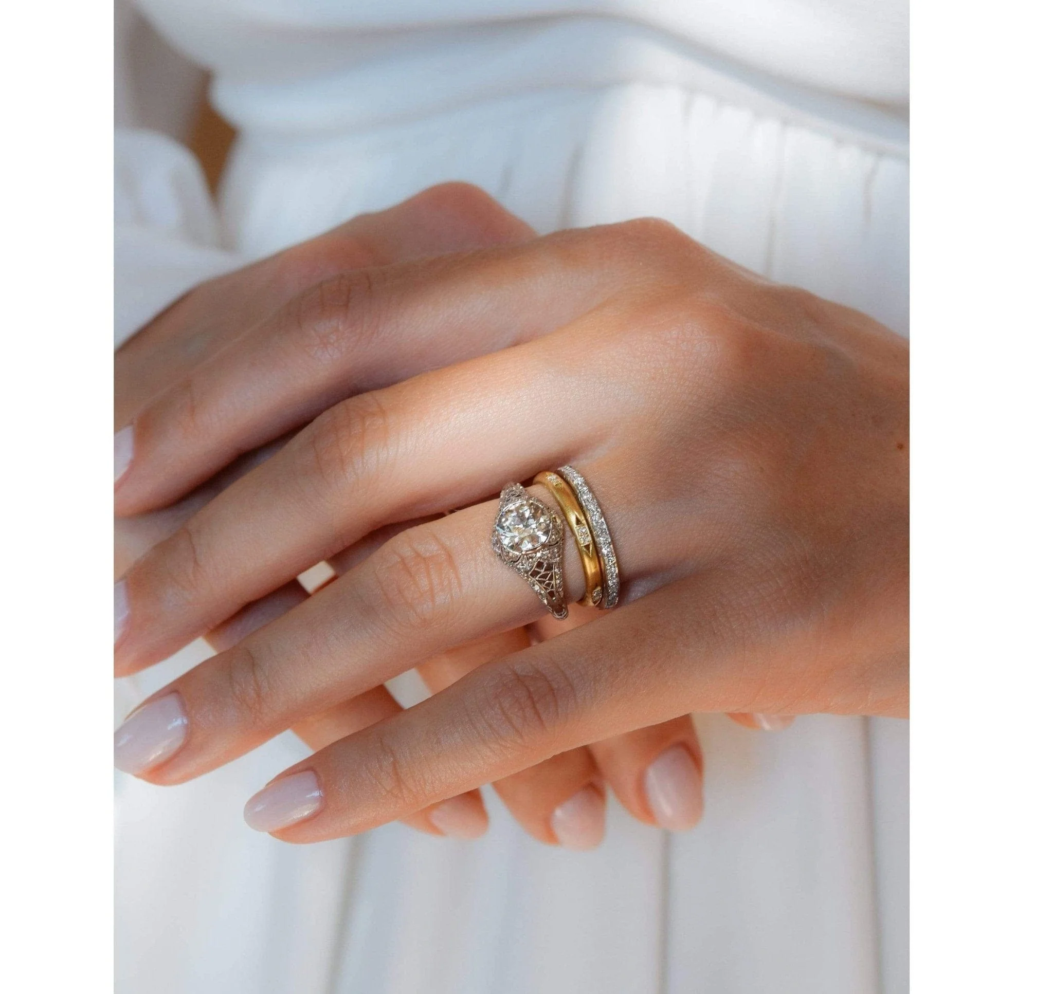 Edwardian Marcus & Co. 1.12 Carat Old European Cut Diamond Ring - Image 6