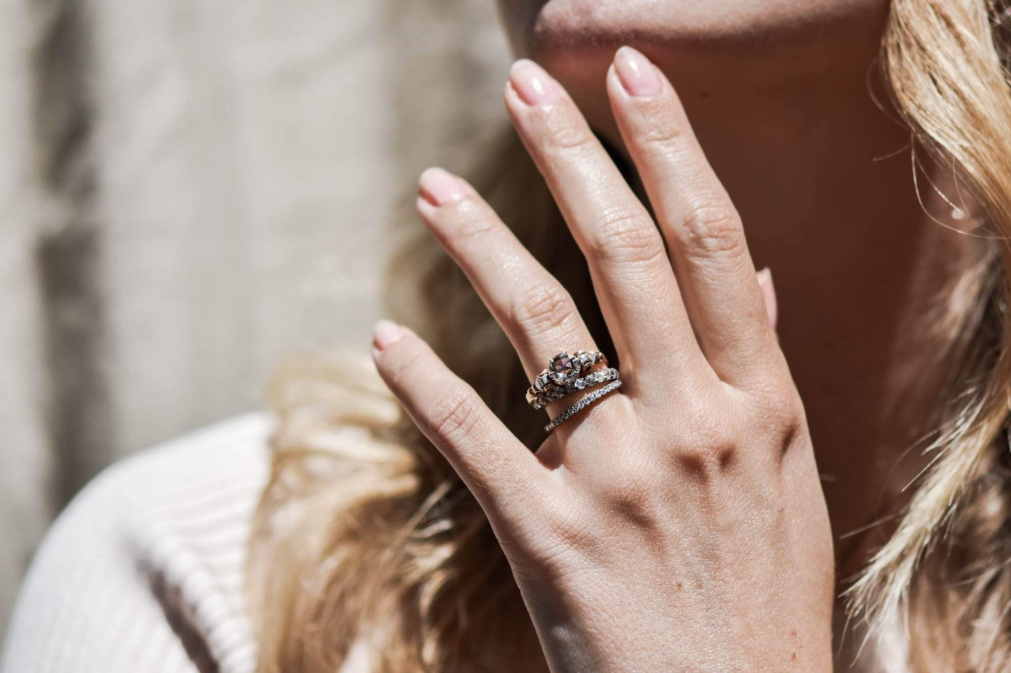 Mid-Century 1.01 Carat Rose-Cut Diamond Engagement Ring - Image 7