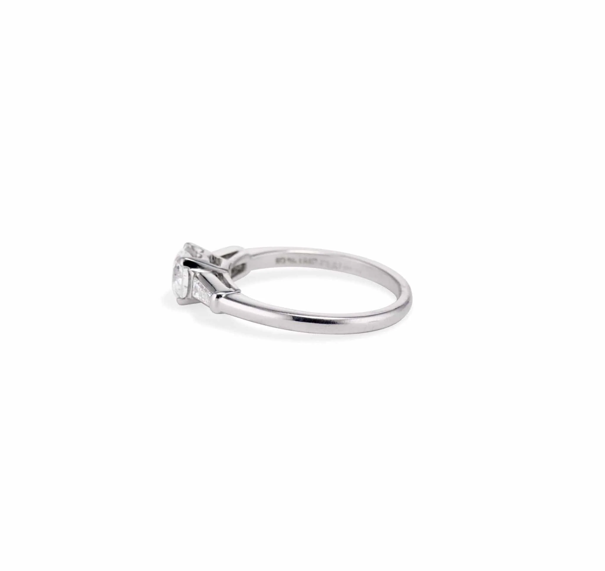 Mid-Century 1.05 Carat Transitional Cut Diamond Solitaire - Image 3