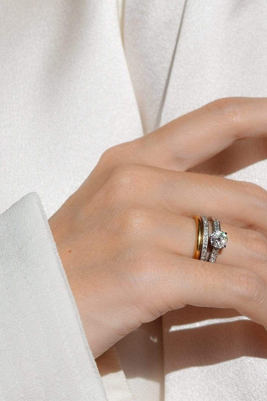 Mid-Century 1.13 Carat Old European Diamond Engagement Ring - Image 5