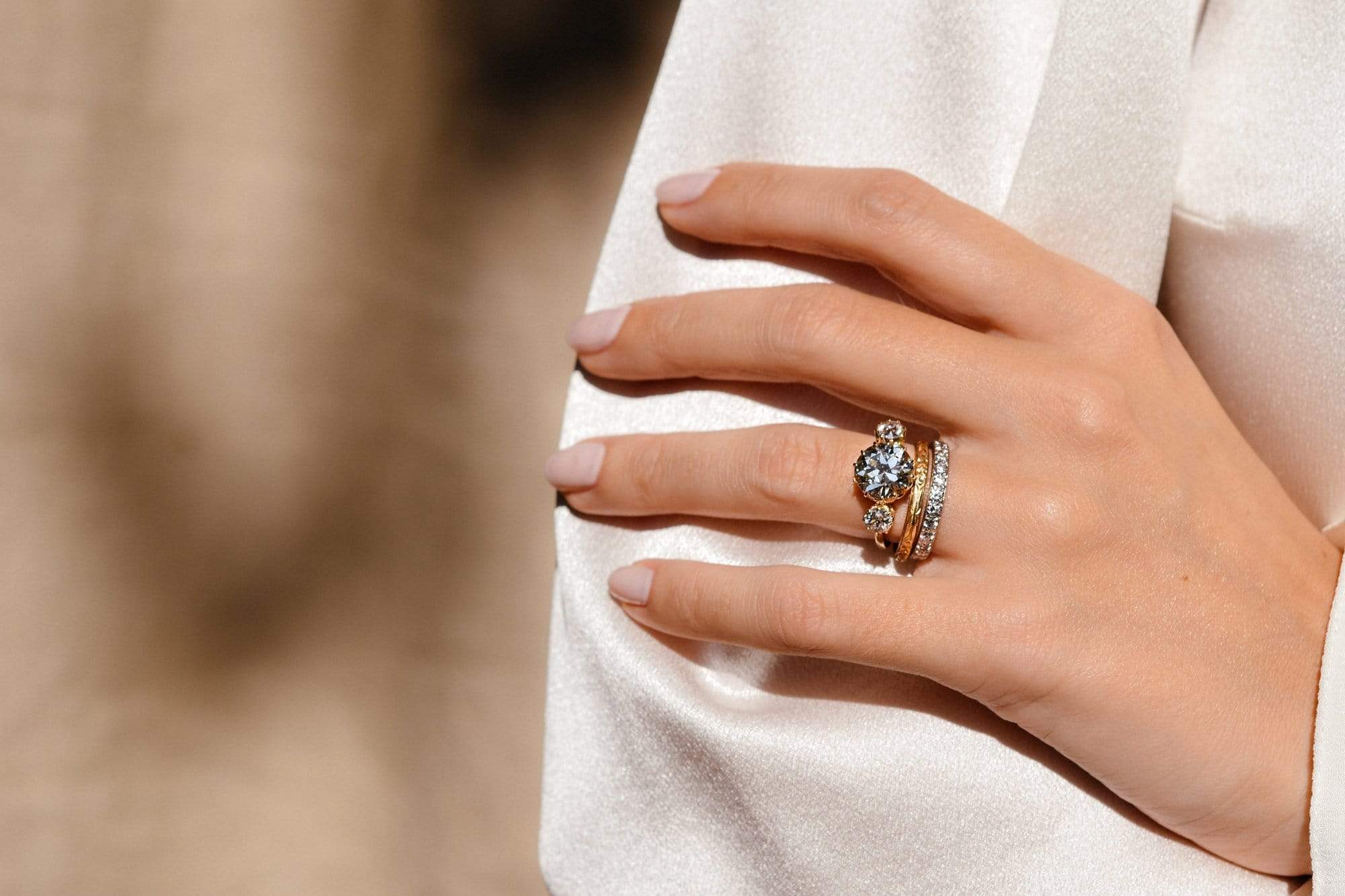 Mid-Century 1.20 Carat Diamond and Platinum Eternity Band - Image 4