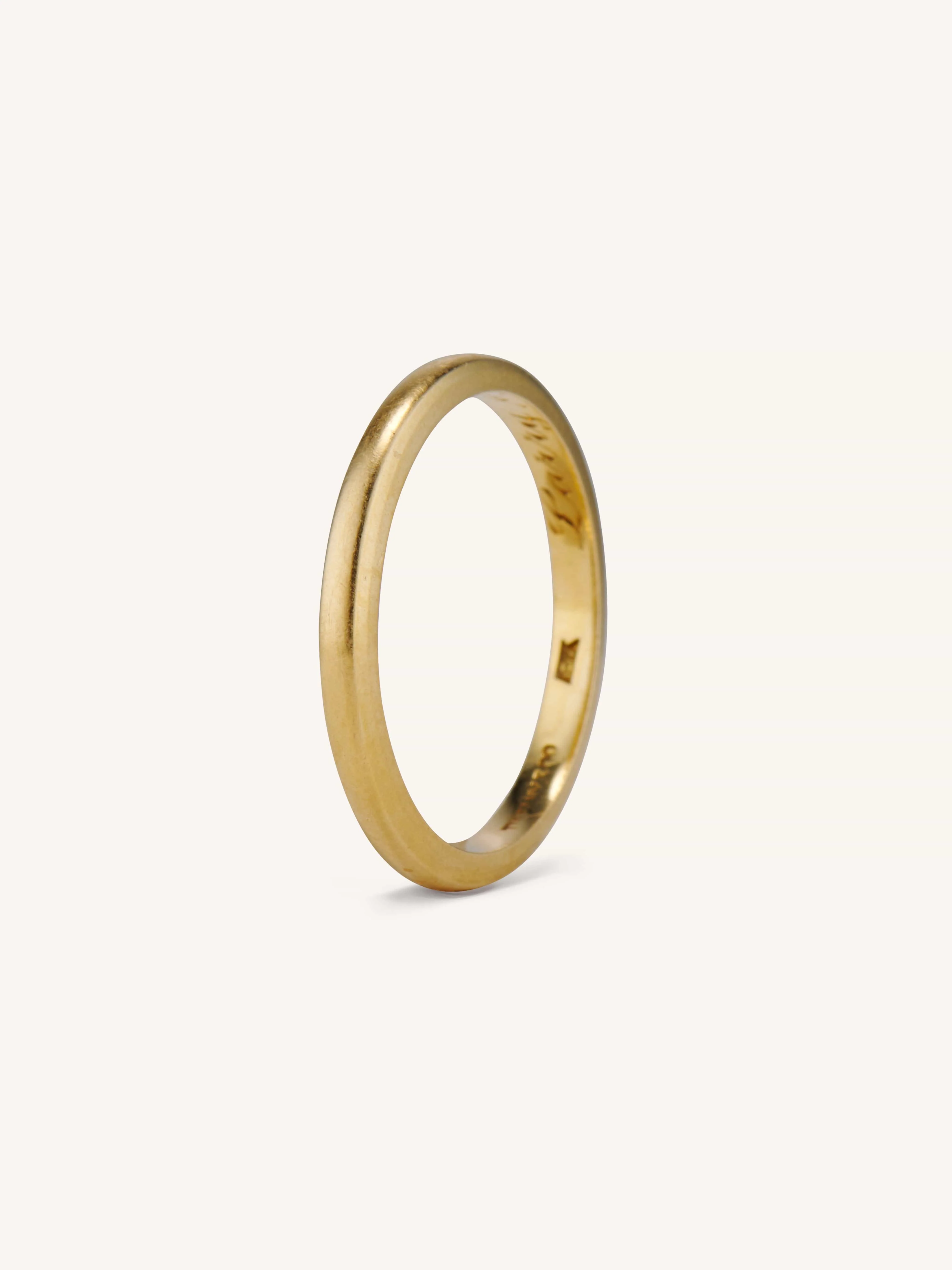 Midcentury Gold Wedding Band Tiffany & Co. - Image 3