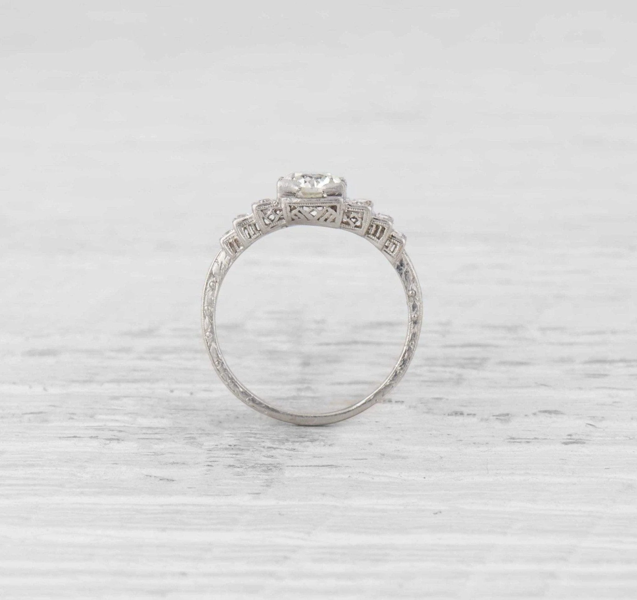 One Carat Art Deco Engagement Ring - Image 3