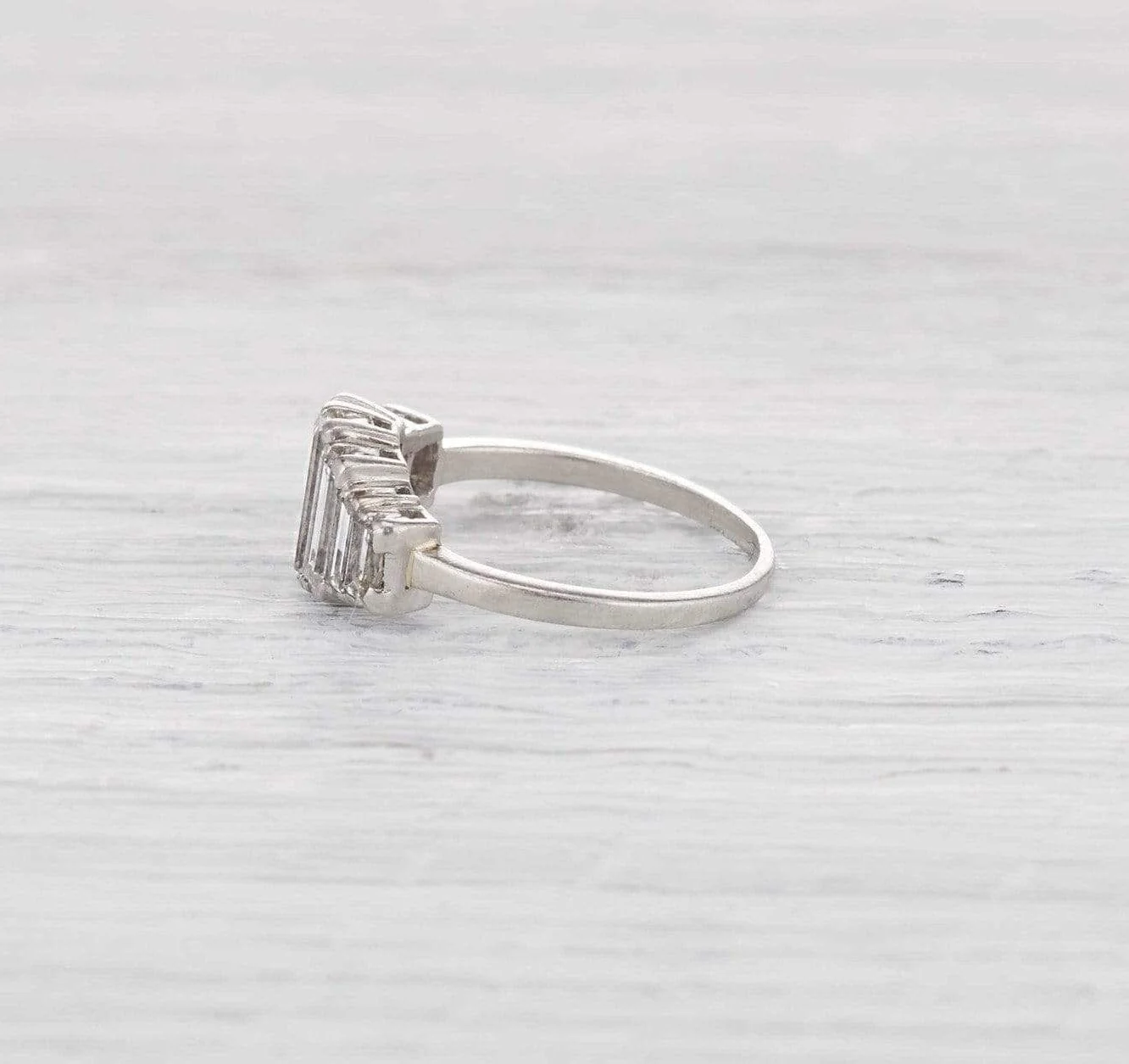 Retro Seven Stone Engagement Ring - Image 3