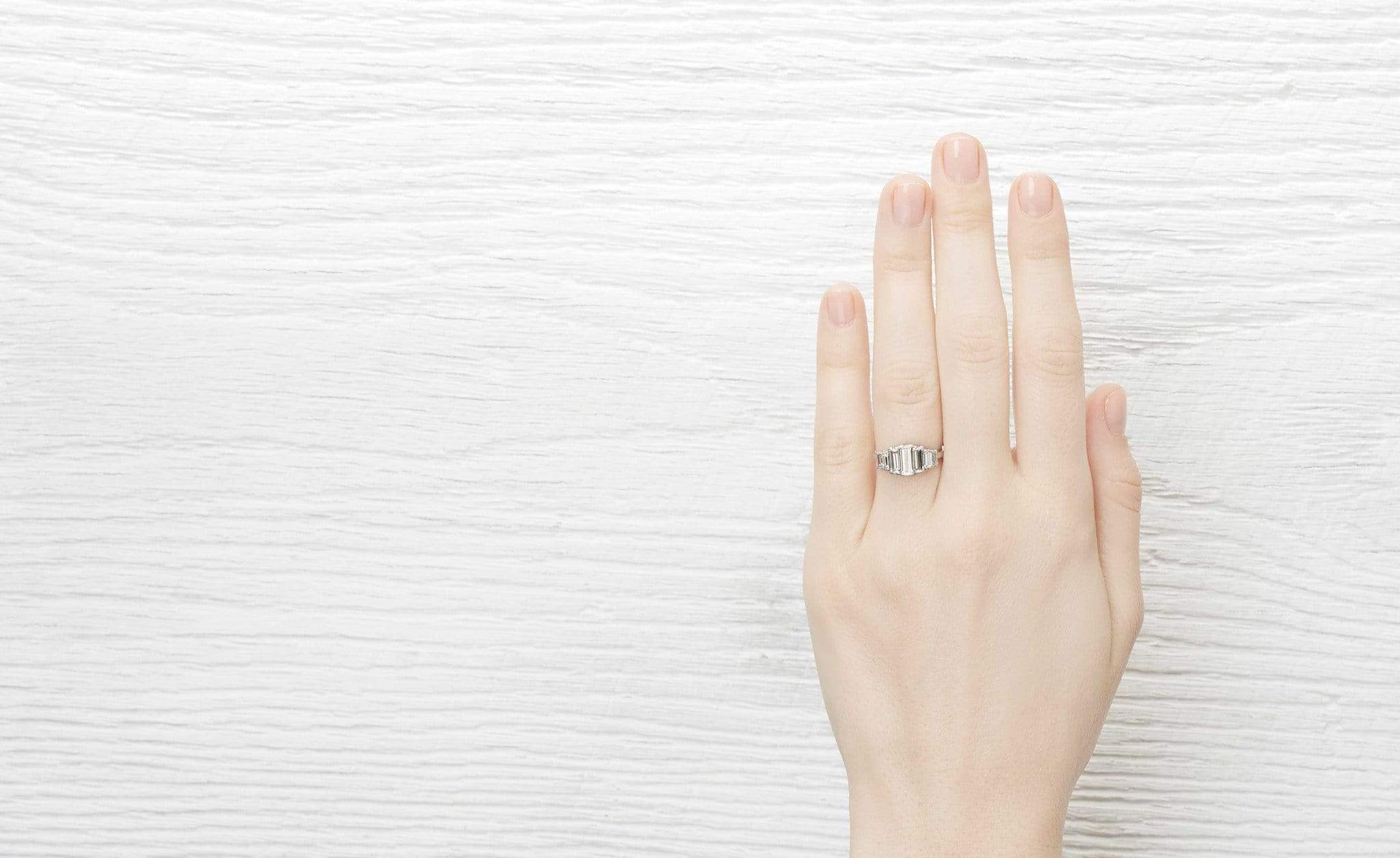 Retro Seven Stone Engagement Ring - Image 5