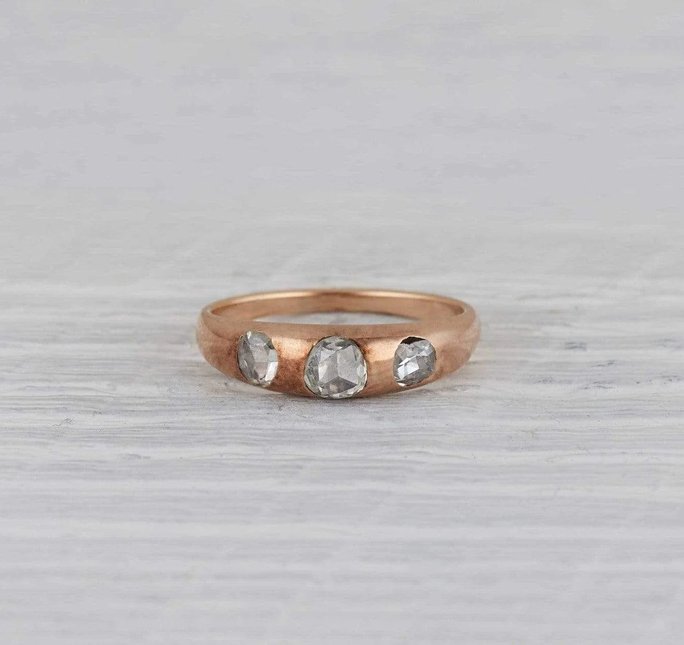 Three Stone Gypsy Ring - Image 2