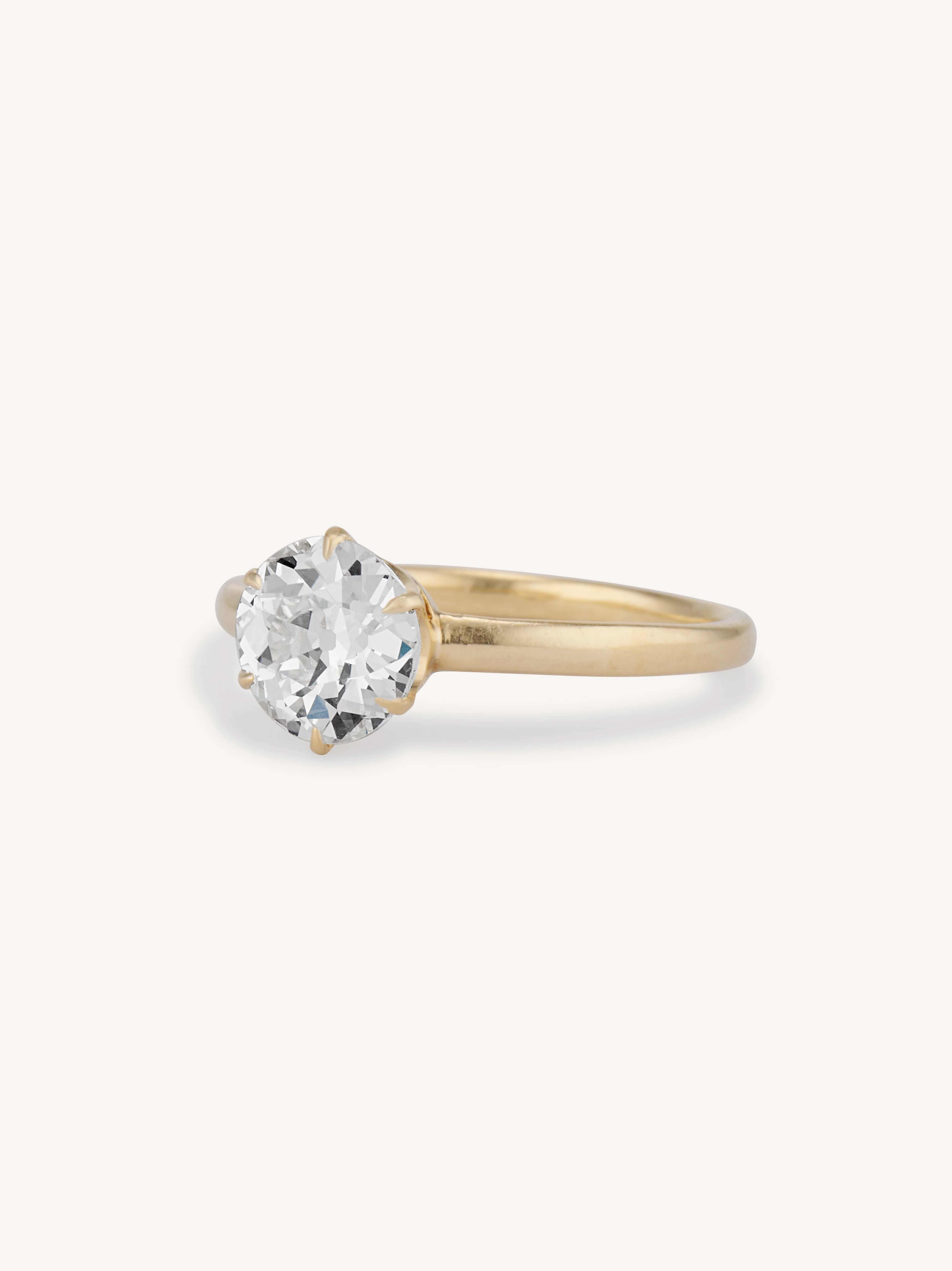 Vintage Tiffany & Co. 1.42 Carat Old European Cut Diamond Engagement Ring - Image 4