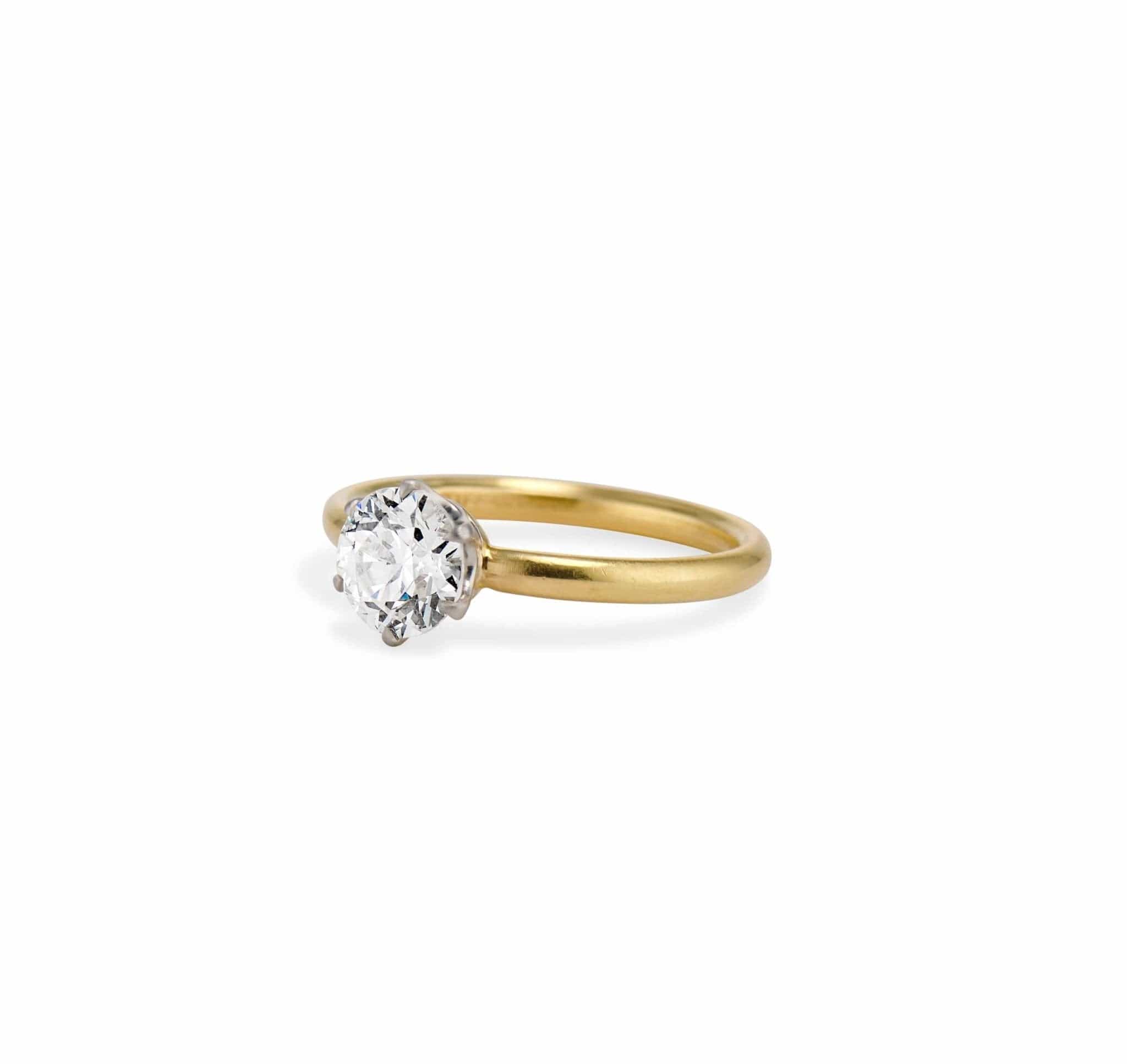 Tiffany & Co 1.16 Carat Old European Diamond Solitaire, 1930s American - Image 2