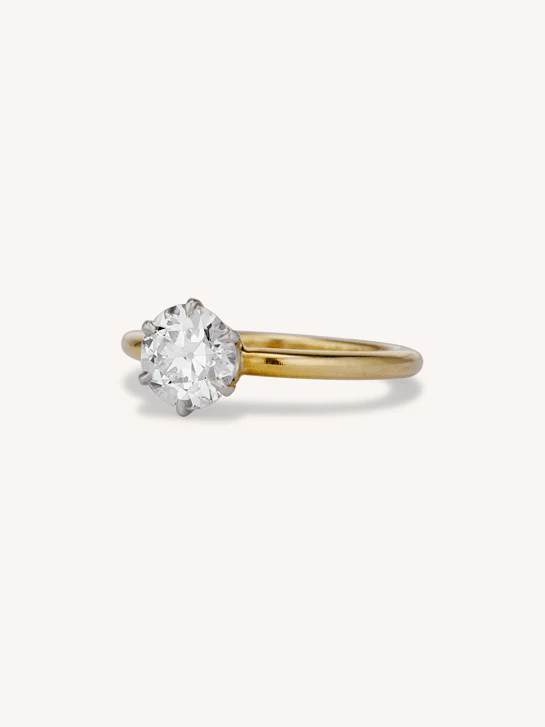 Tiffany & Co. 1.24 Carat Transitional Cut Diamond Solitaire Vintage Engagement Ring - Image 4