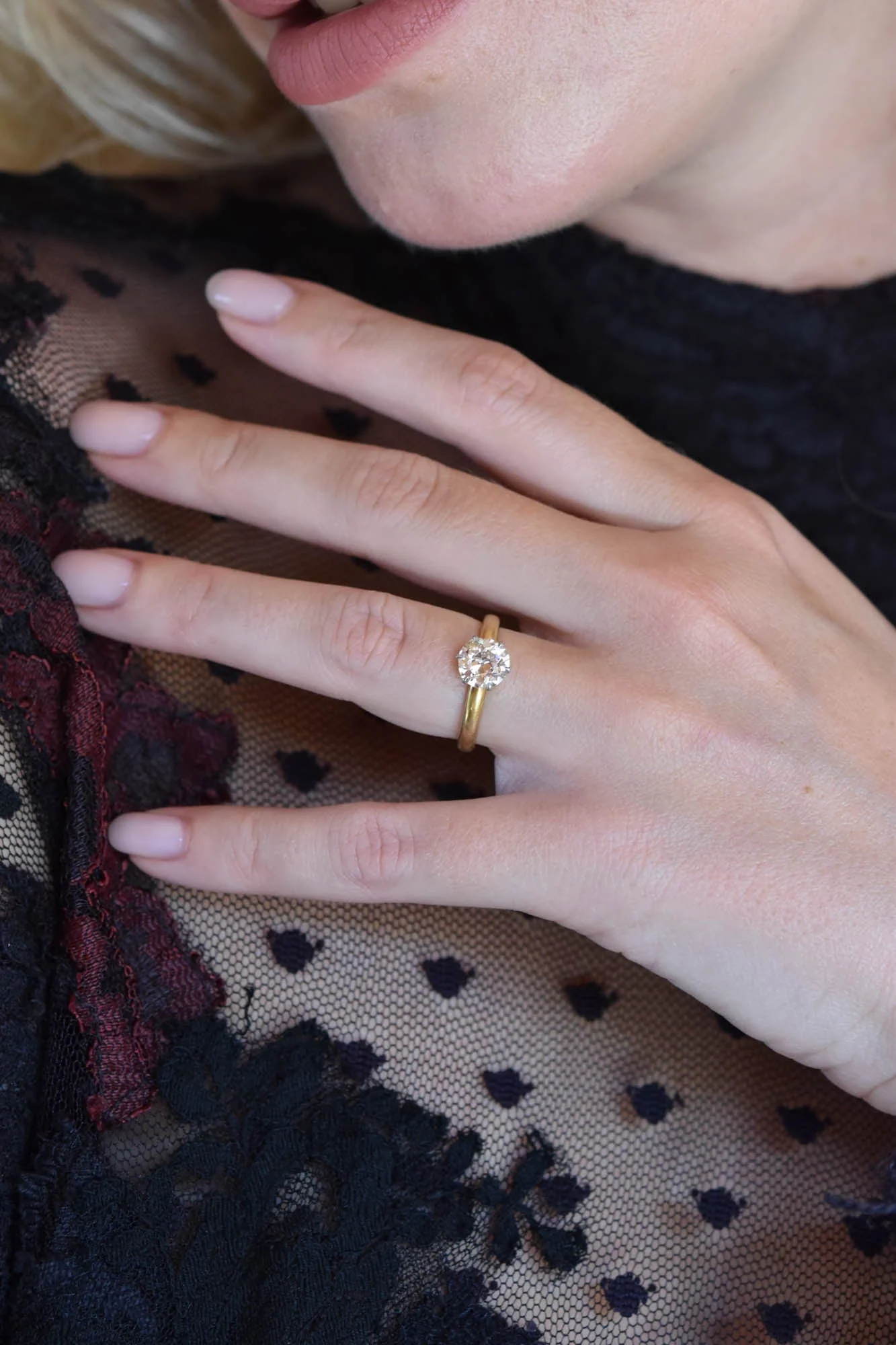 Tiffany & Co. 1.52 Carat Old European Diamond Solitaire Vintage Engagement Ring - Image 3