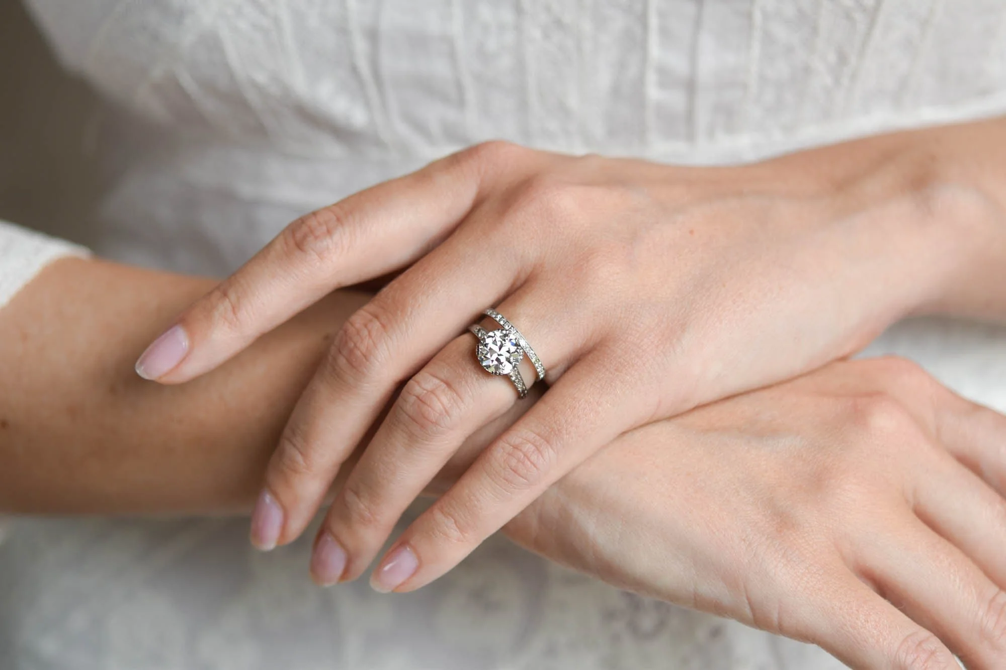 Tiffany & Co. Art Deco 2.70 Carat Old European Diamond Vintage Engagement Ring - Image 3