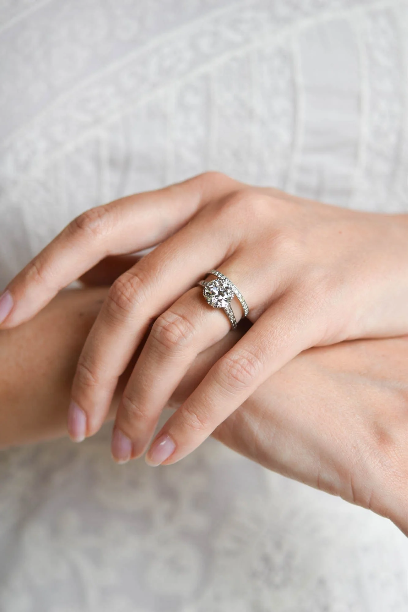 Tiffany & Co. Art Deco 2.70 Carat Old European Diamond Vintage Engagement Ring - Image 7