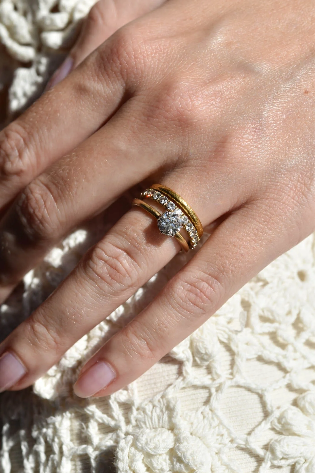 Iconic Tiffany & Co. .85 Carat Transitional Cut Diamond Six-Prong Gold Vintage Solitaire Engagement Ring - Image 2