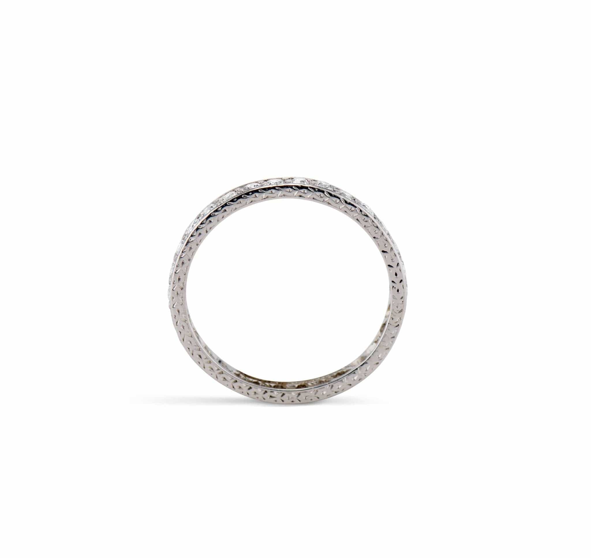 Tiffany & Co. Art Deco 1.00 Carat Transitional-Cut Diamond Eternity Wedding Band, America - Image 2