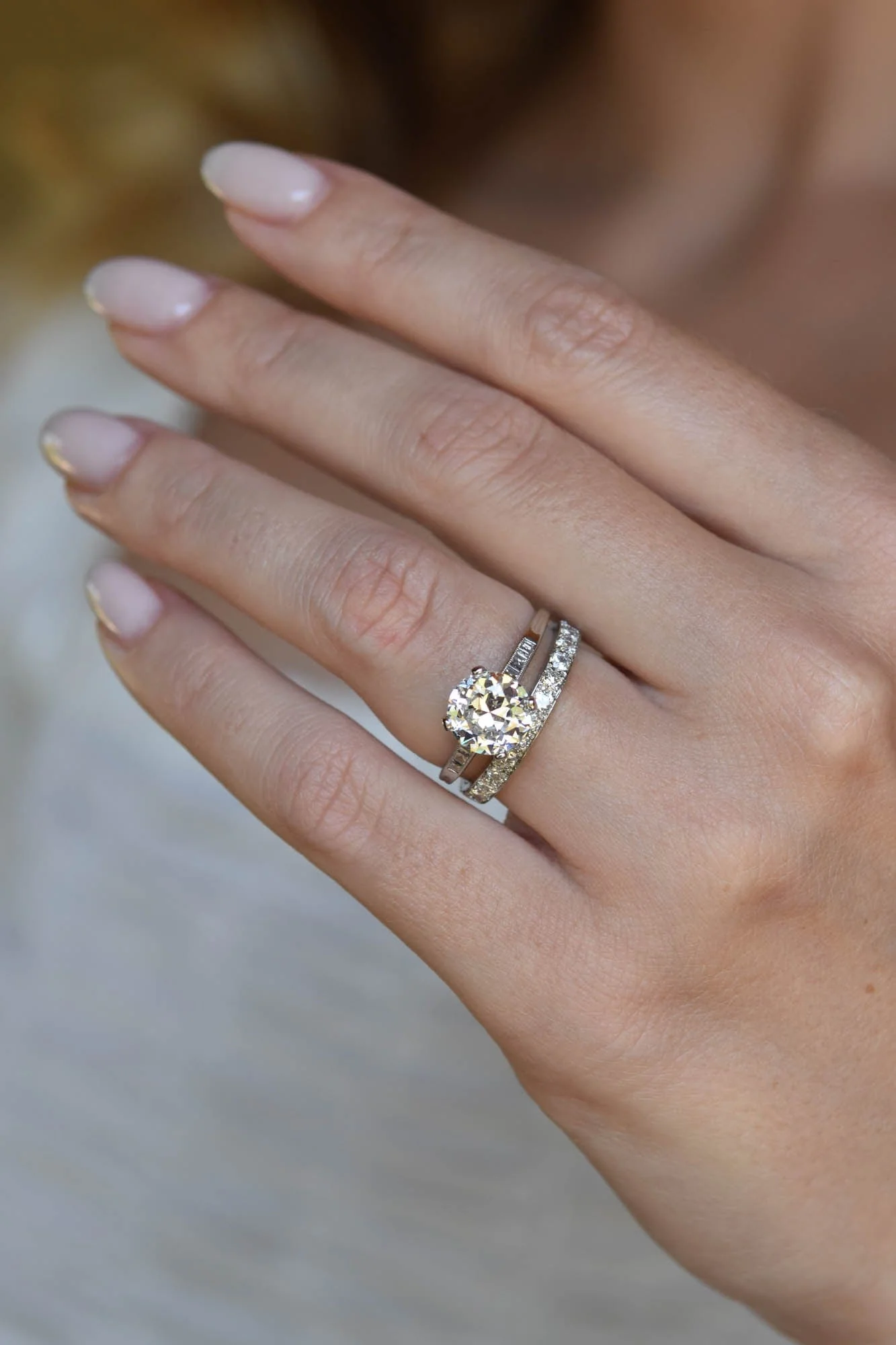 Tiffany & Co. Art Deco 2.09 Carat Transitional Cut Diamond Vintage Engagement Ring - Image 3