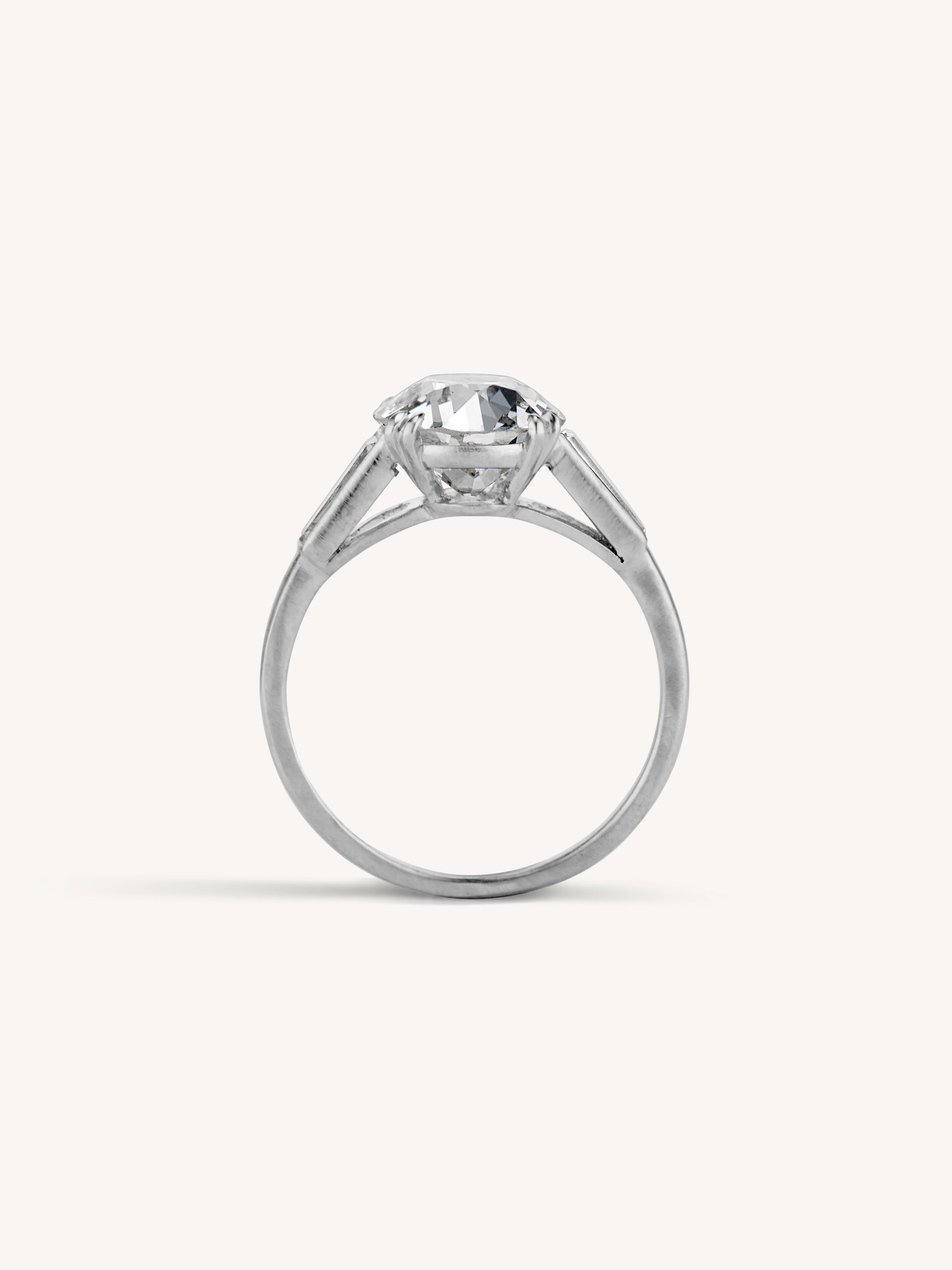 Tiffany & Co. Art Deco 2.12 Carat Old European Cut Diamond Vintage Engagement Ring - Image 6