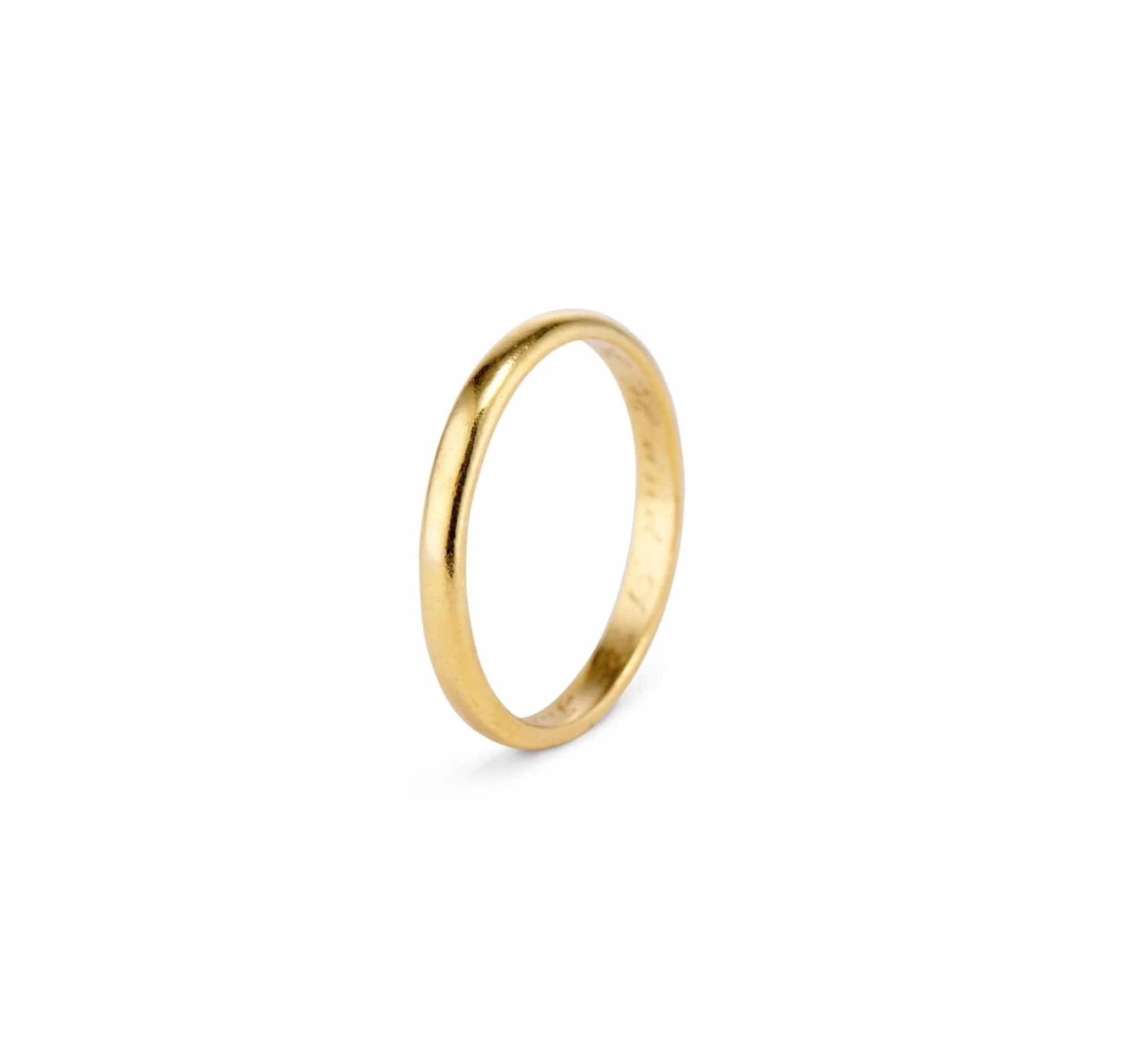 Tiffany & Co. Art Deco 22k Gold Wedding Band - Image 3