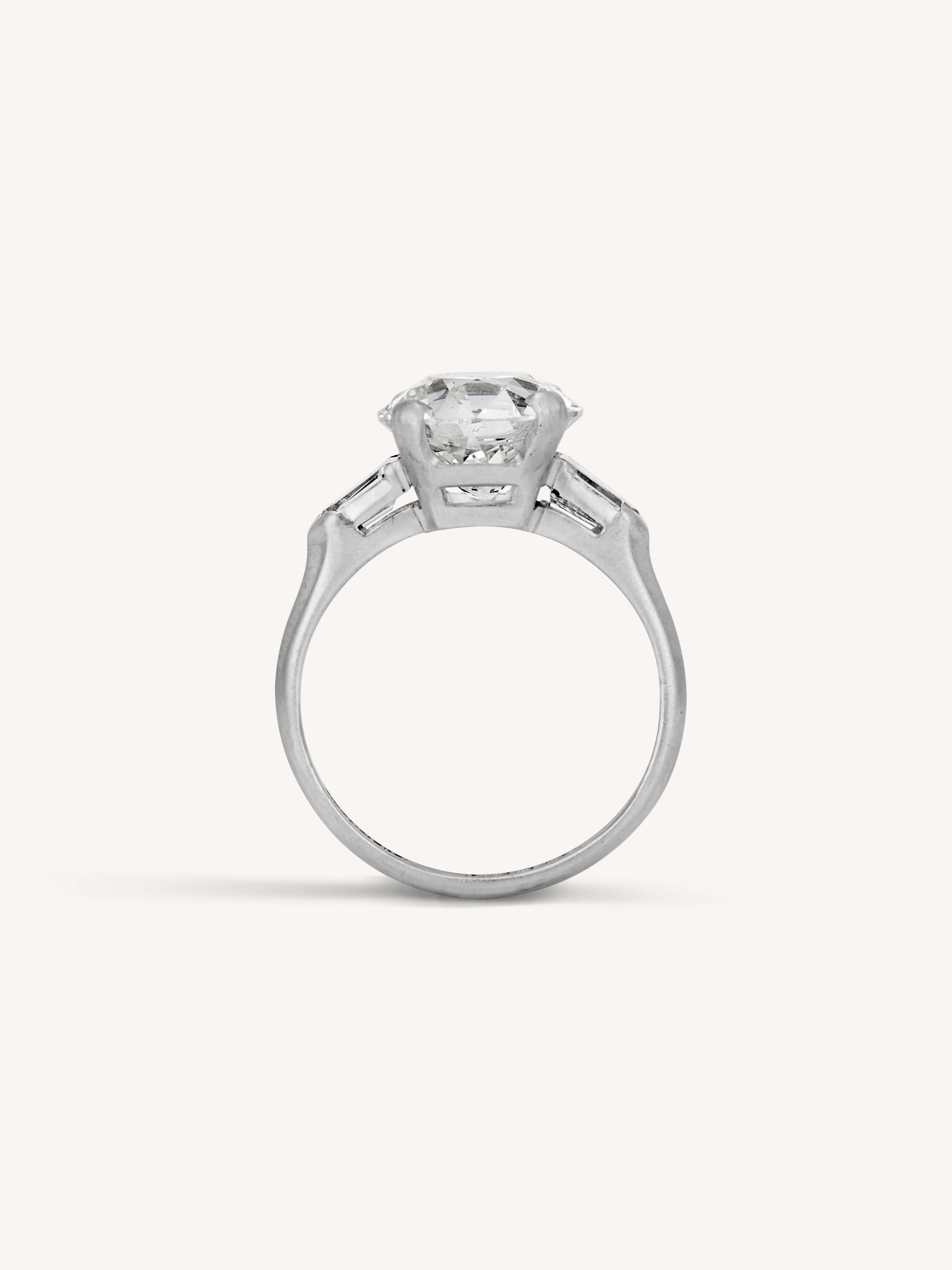 Tiffany & Co. Art Deco 3.27 Carat Old European Cut Diamond Vintage Engagement Ring - Image 7