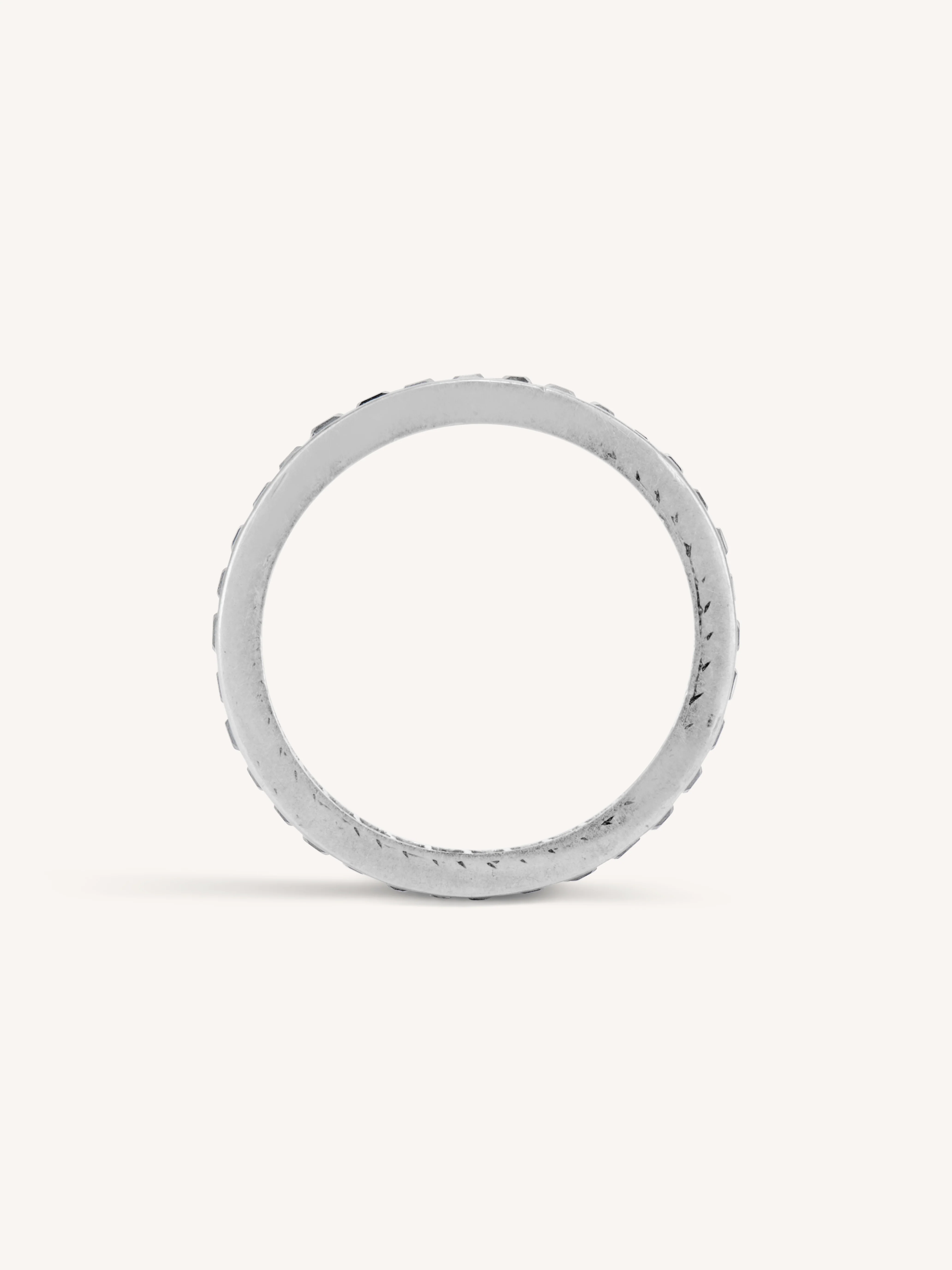 Tiffany & Co. Art Deco French Cut Diamond Eternity Wedding Band - Size 5 - Image 4