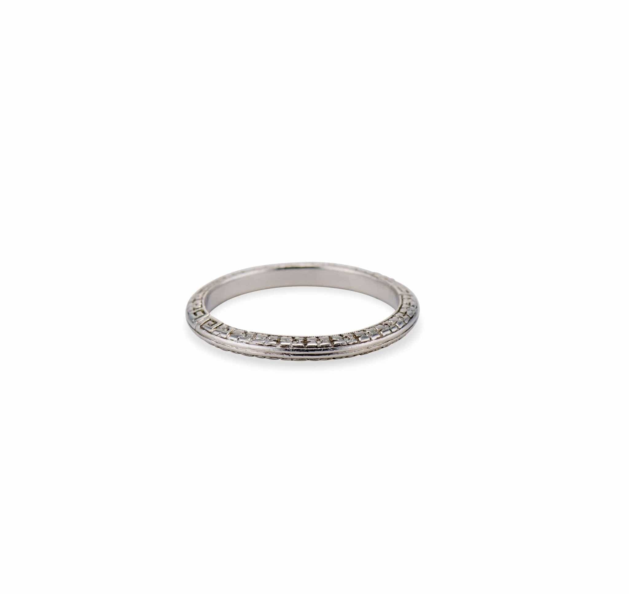 Tiffany & Co. Art Deco Platinum Wedding Band - Image 3