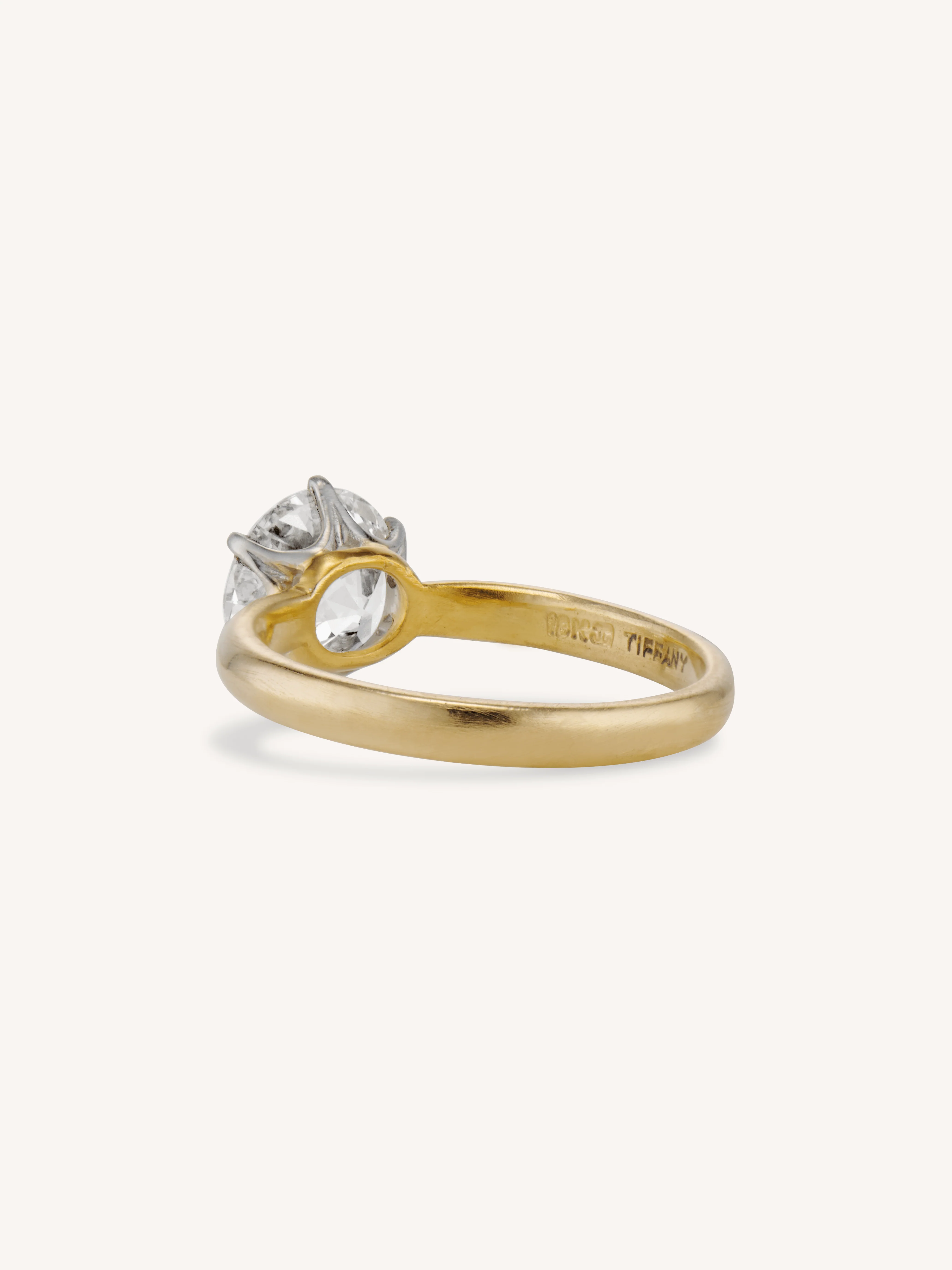 Tiffany & Co. Six-Prong 1.78 Carat Old European Cut Diamond 1920's Solitaire Vintage Engagement Ring - Image 5