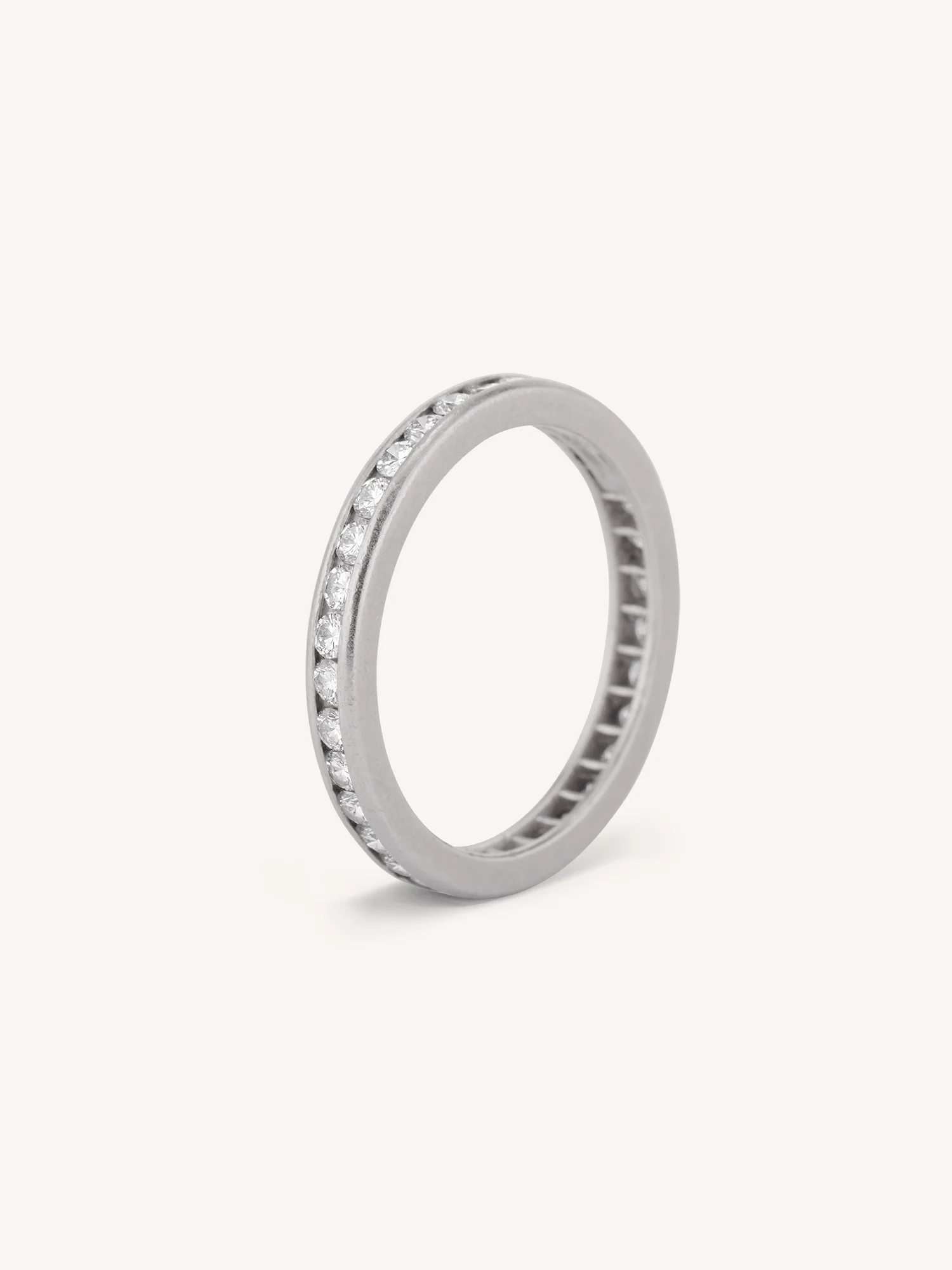 Tiffany & Co. Diamond Vintage Eternity Band - Size 5 - Image 4