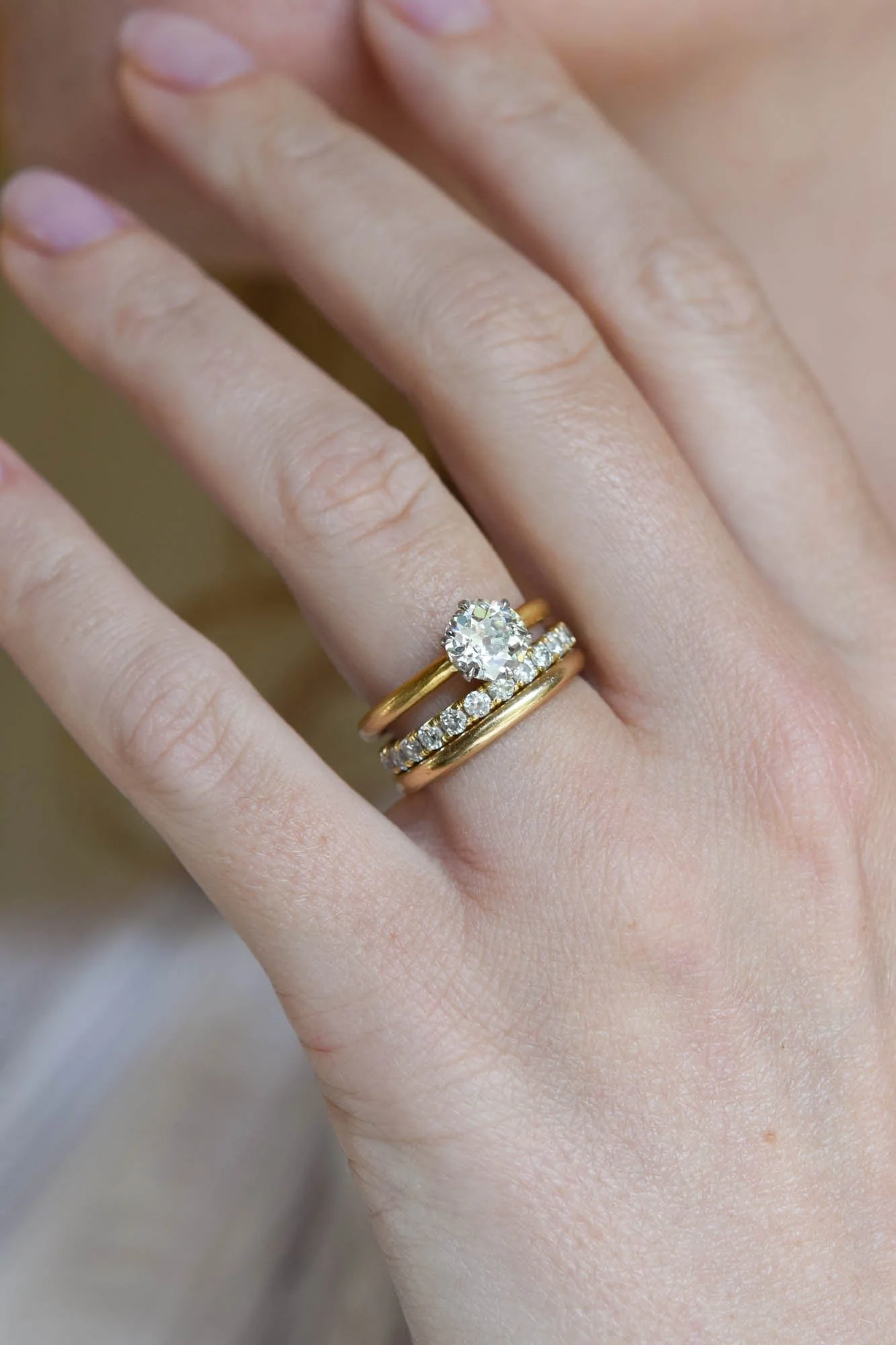 Tiffany & Co. Iconic 1.35 Carat Old European Cut Solitaire Vintage Engagement Ring - Image 2