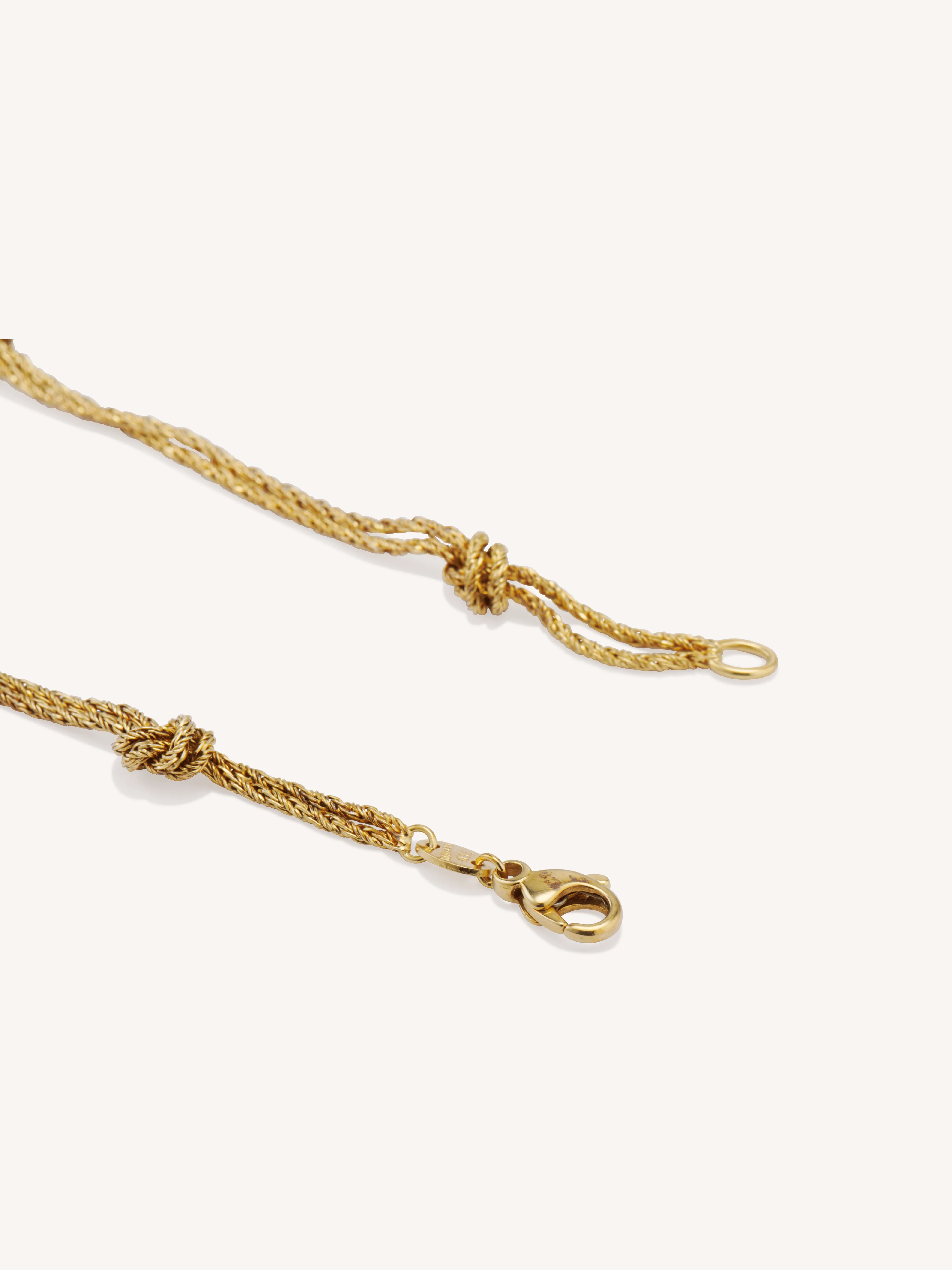 Tiffany & Co. Knotted Double Gold Vintage Chain, Germany - Image 3