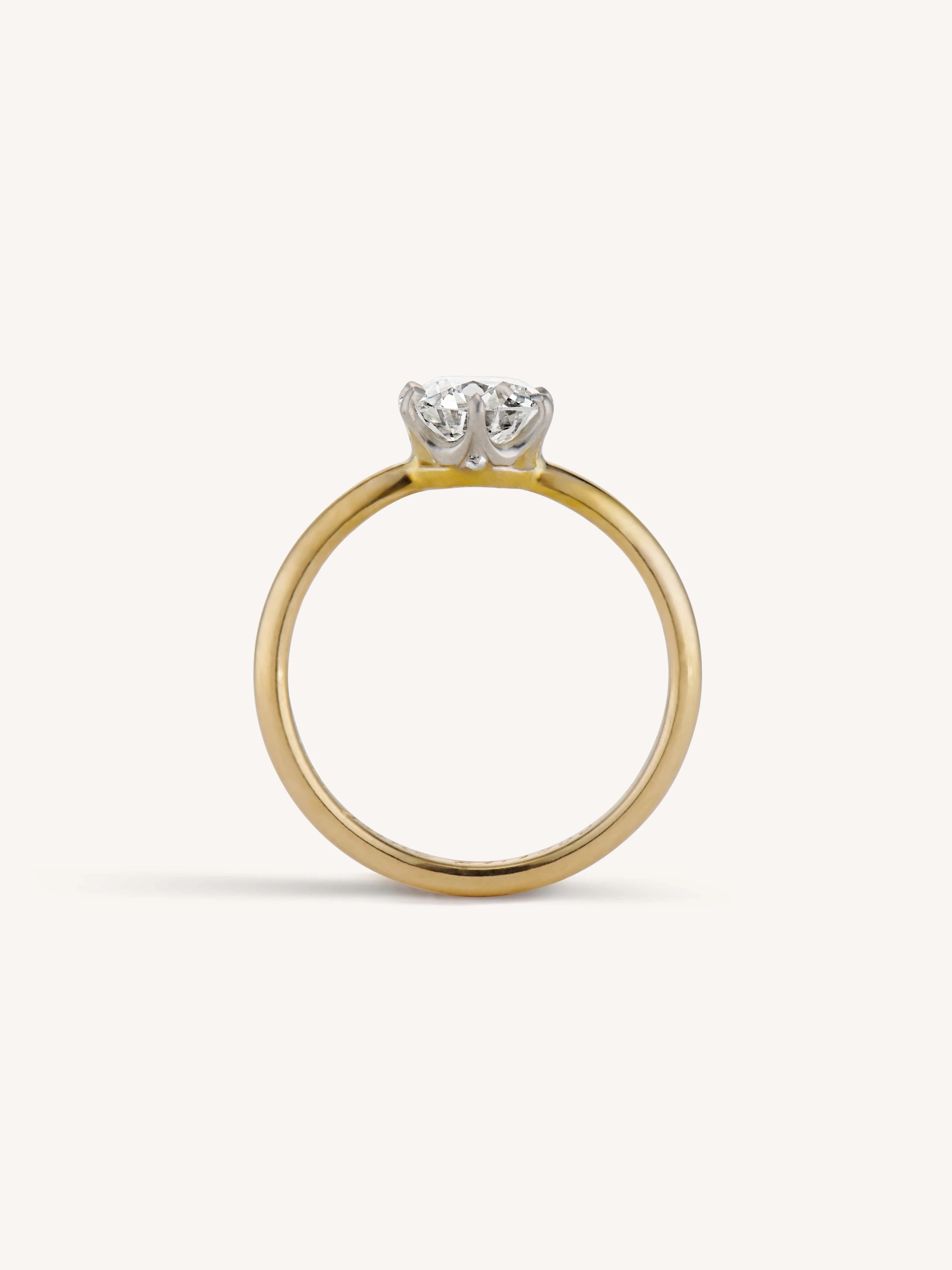 Tiffany & Co. Midcentury Six Prong 1.14 Carat Old European Cut Diamond Vintage Solitaire Engagement Ring - Image 8