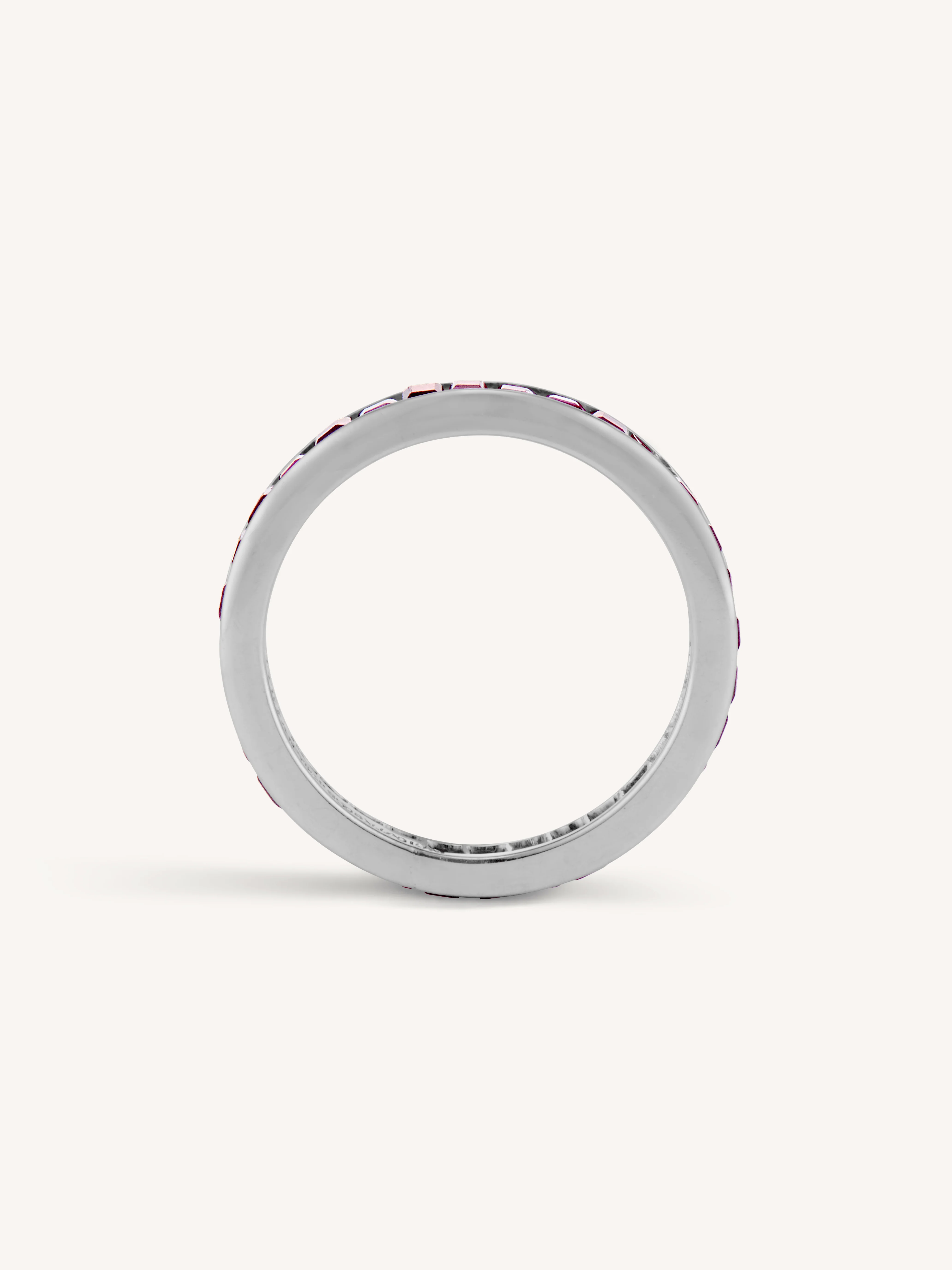 Tiffany & Co. Midcentury Ruby & Pallaidum Eternity Band - Image 5