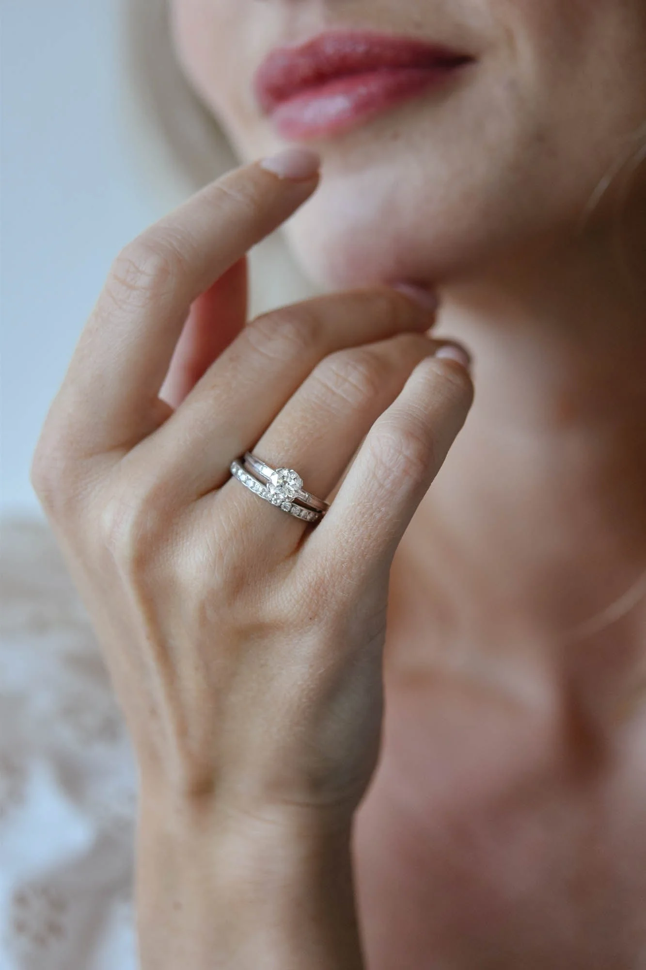 Tiffany & Co. Old European Cut Diamond Vintage Engagement Ring - Image 2