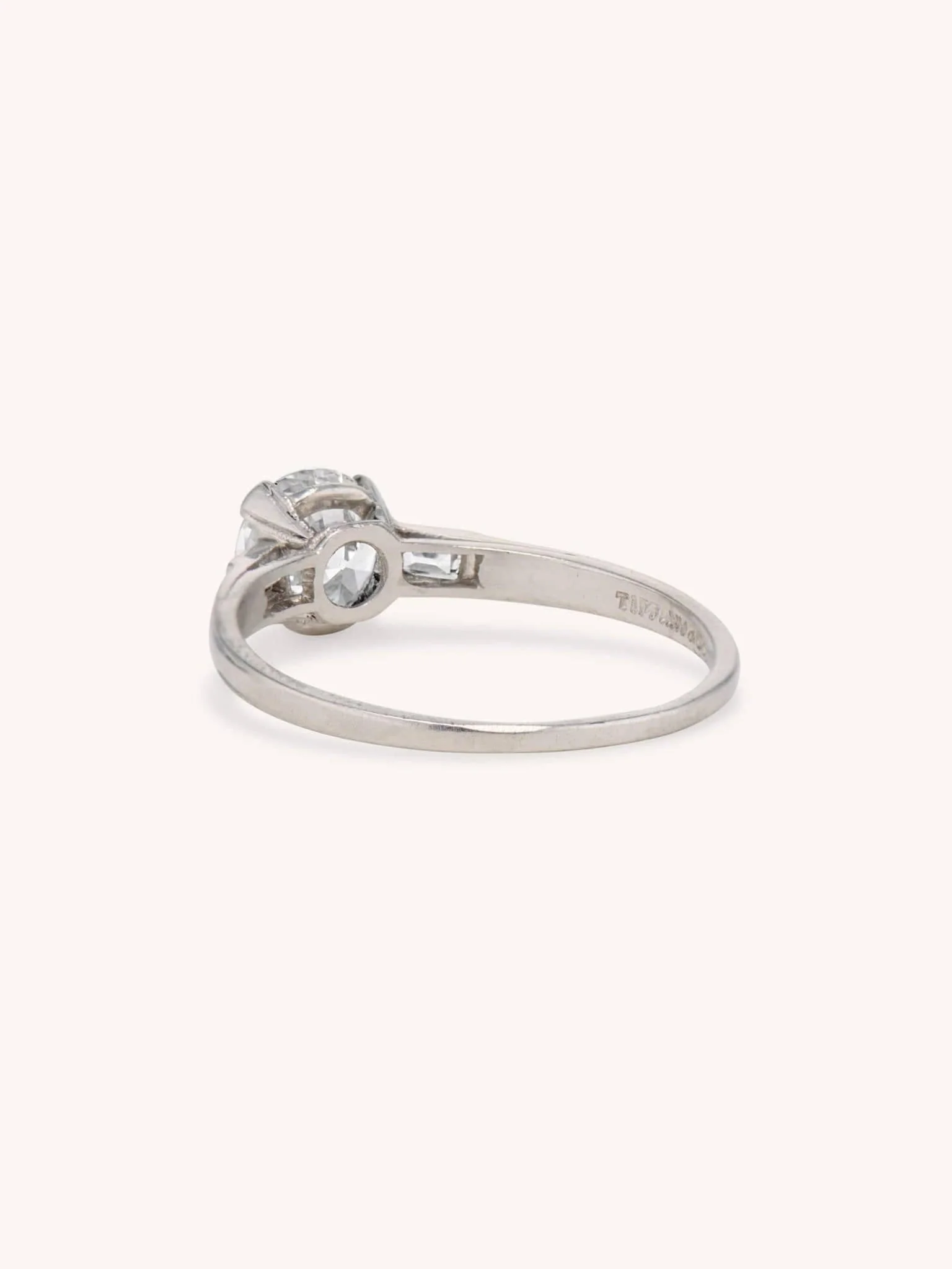 Tiffany & Co. Old European Cut Diamond Vintage Engagement Ring - Image 4