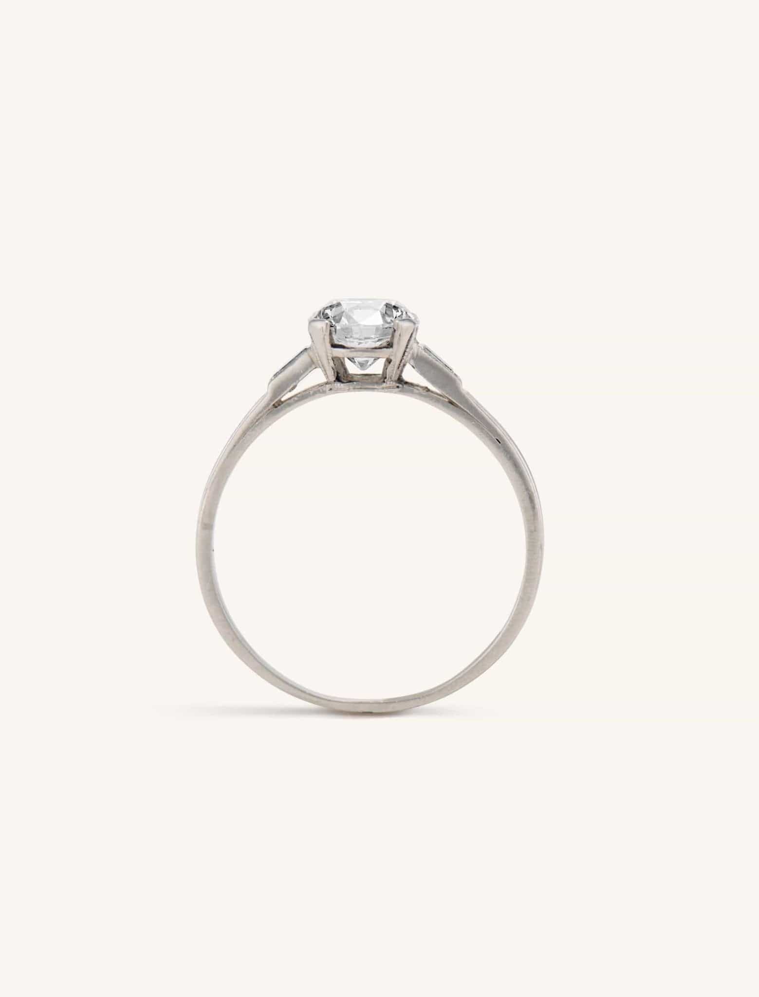 Tiffany & Co. Old European Cut Diamond Vintage Engagement Ring - Image 5