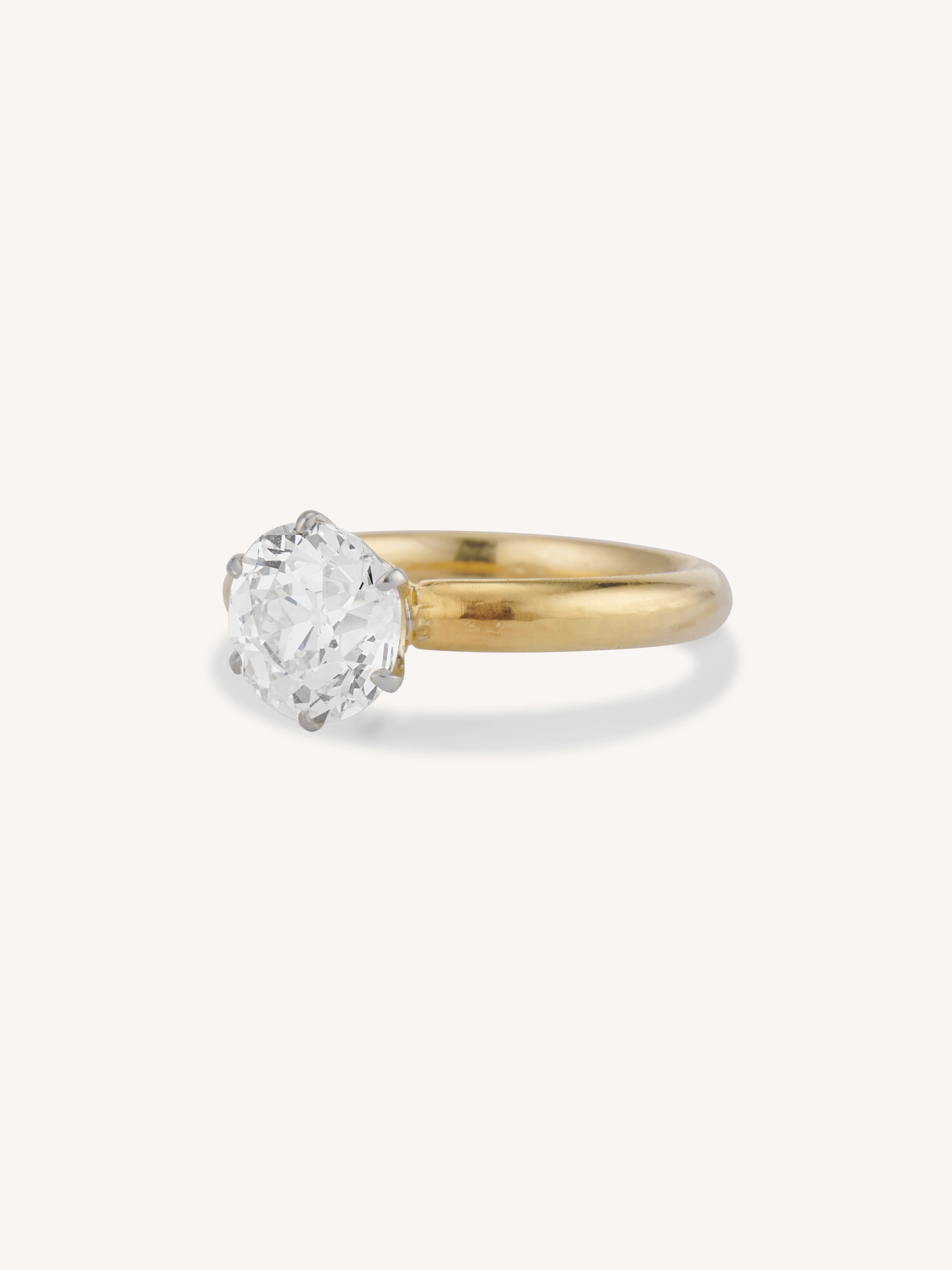 Tiffany & Co. 2.02 Carat Old European Diamond Six-Prong Solitaire Vintage Engagement Ring - Image 4