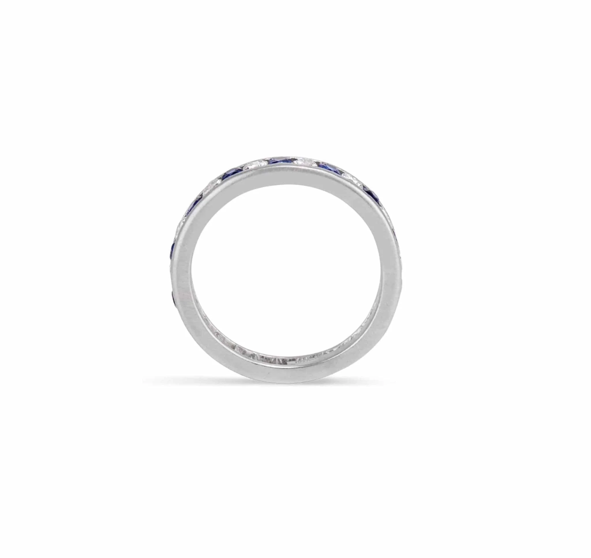 Tiffany & Co Sapphire Diamond Eternity Band - Image 2