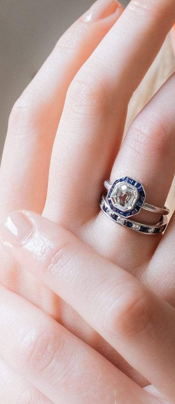 Tiffany & Co Sapphire Diamond Eternity Band - Image 4