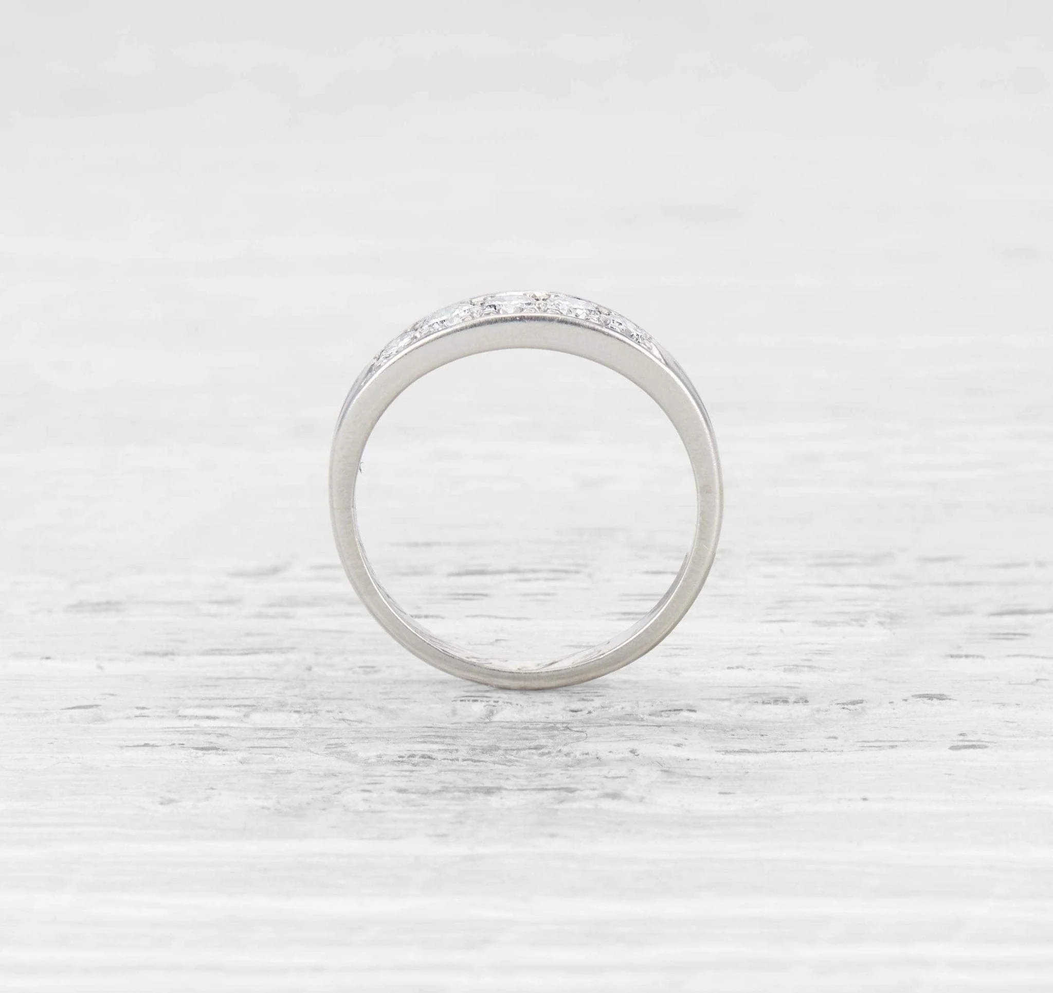 TIFFANY DIAMOND HALF HOOP WEDDING BAND - Image 4