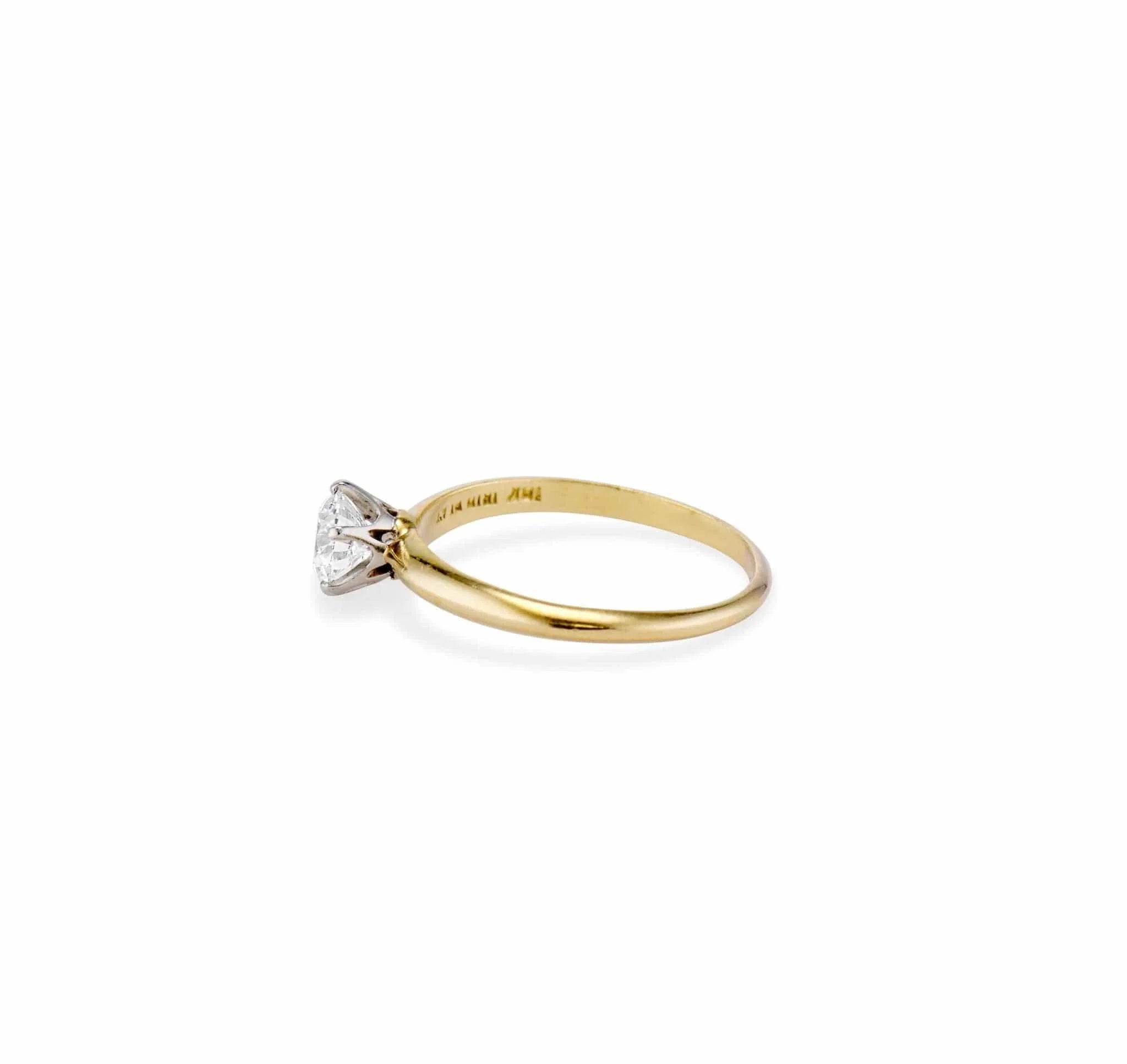 Edwardian Tiffany & Co .56 Carat Old European Diamond Solitaire, America - Image 3