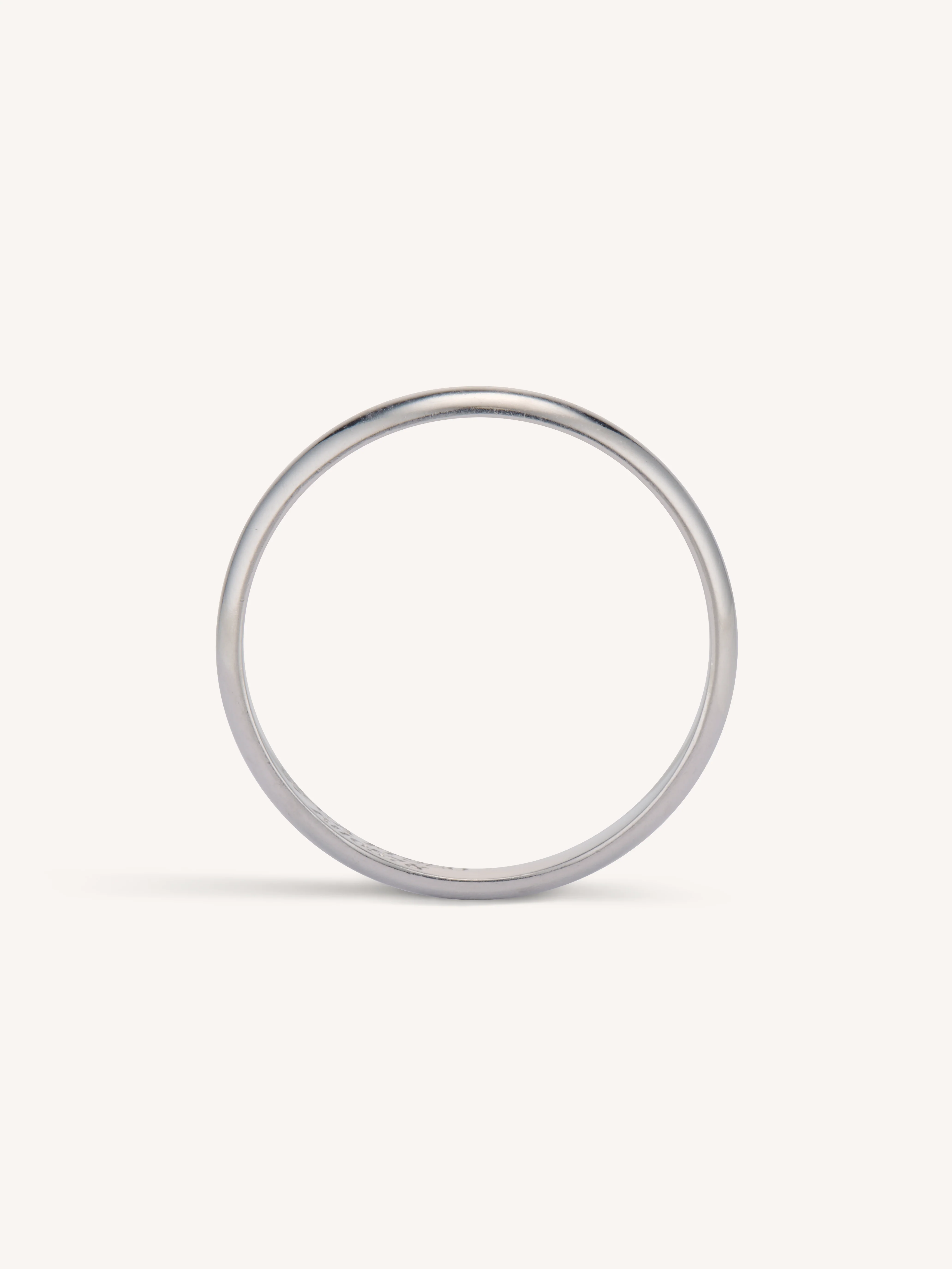 Van Cleef & Arpels 1970's Vintage Men's Platinum Wedding Band - Size 11 - Image 4