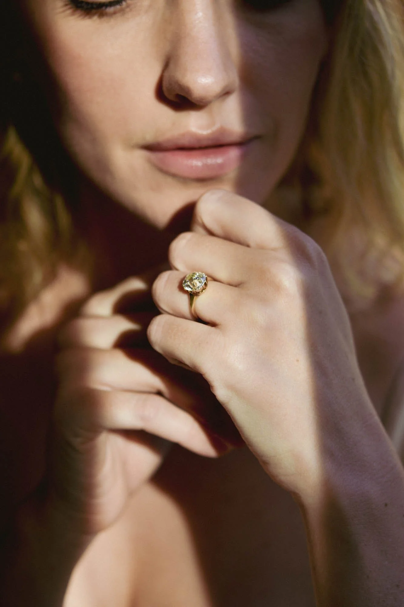Victorian 3.67 Carat Old Mine Cut Diamond Gold Solitaire Antique Engagement Ring - Image 6