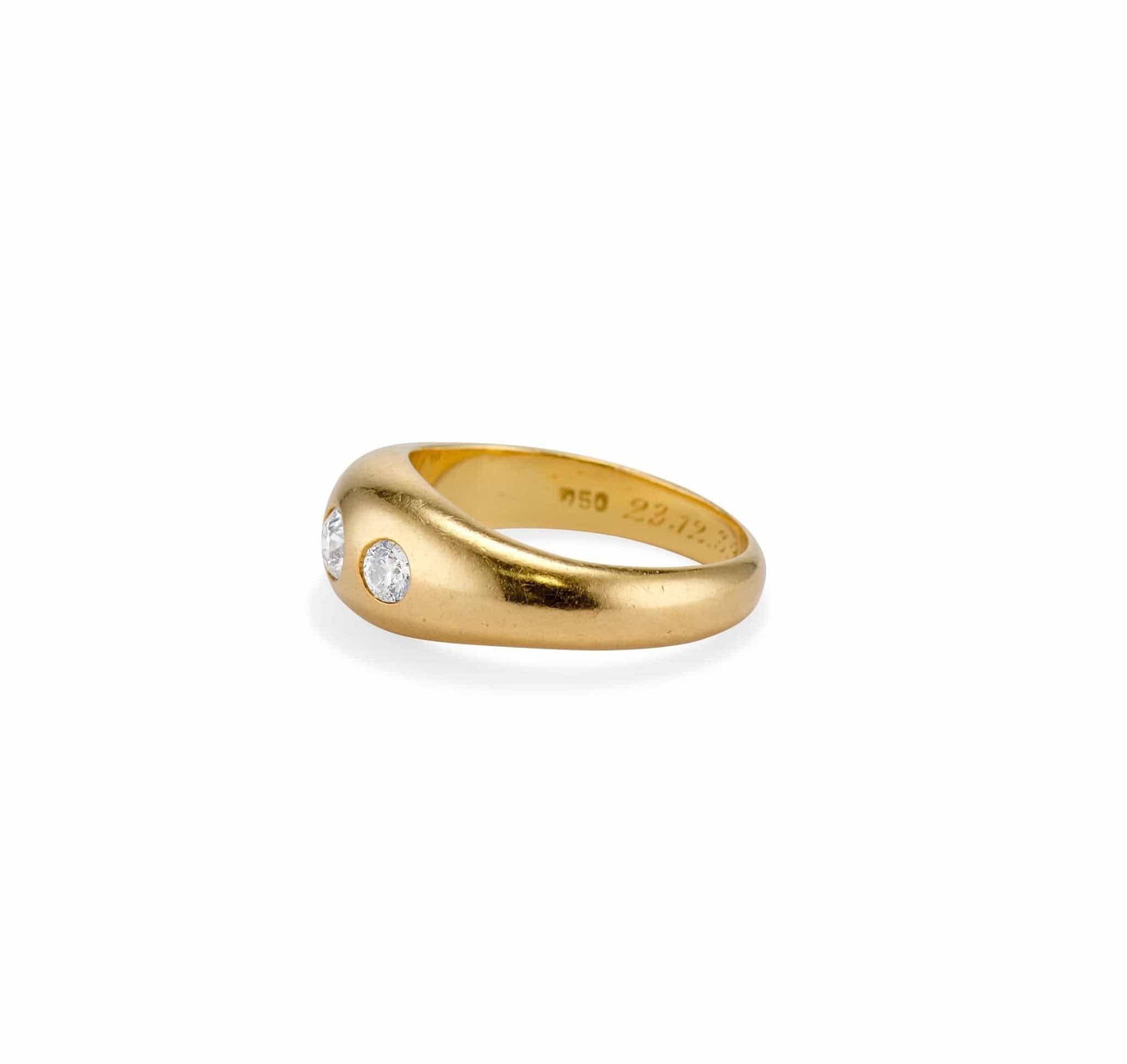 Victorian .45 Carat Three-Stone Diamond Ring - Image 3