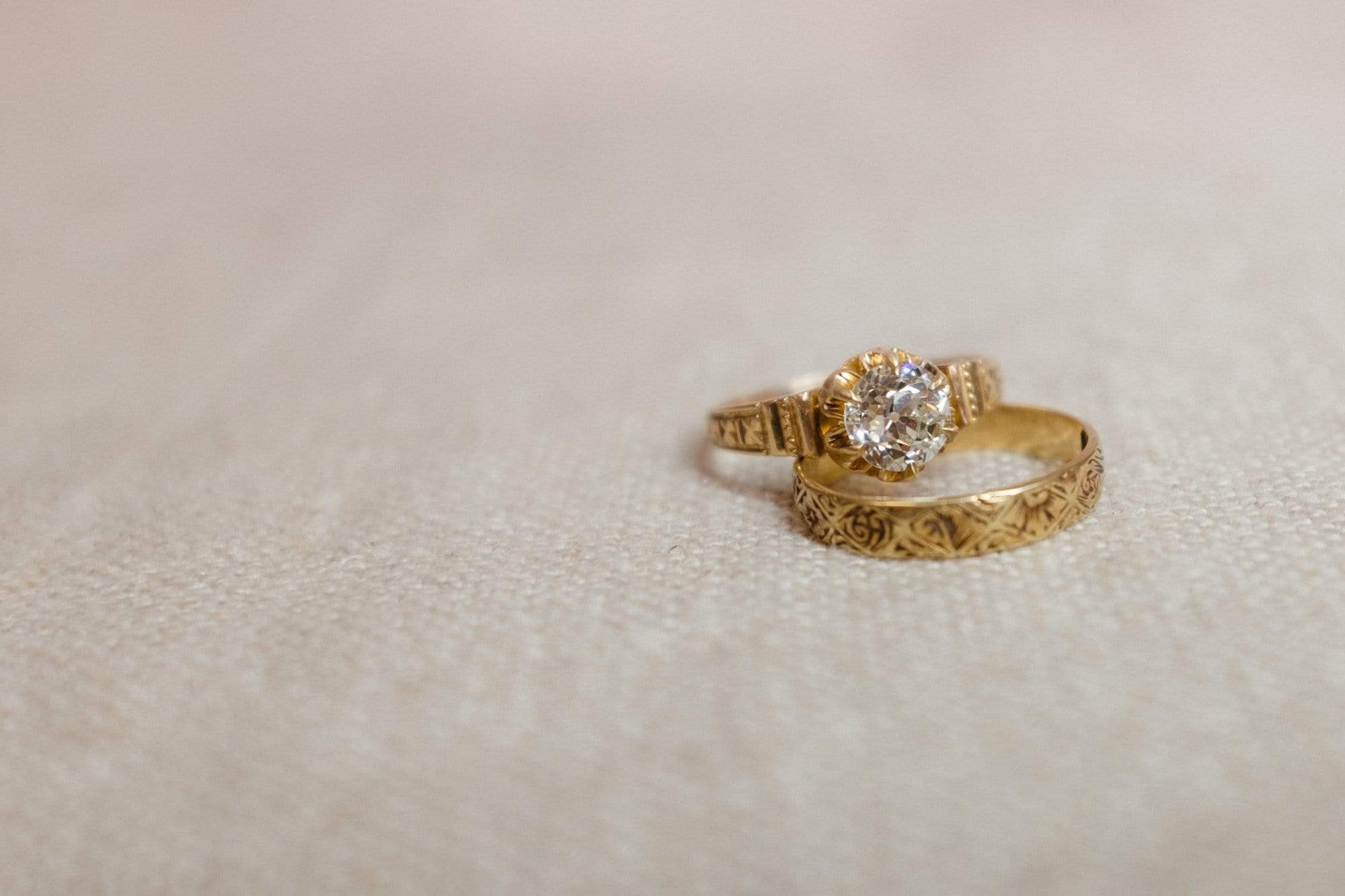 Victorian Archeological Revival .90 Carat Diamond Ring - Image 8