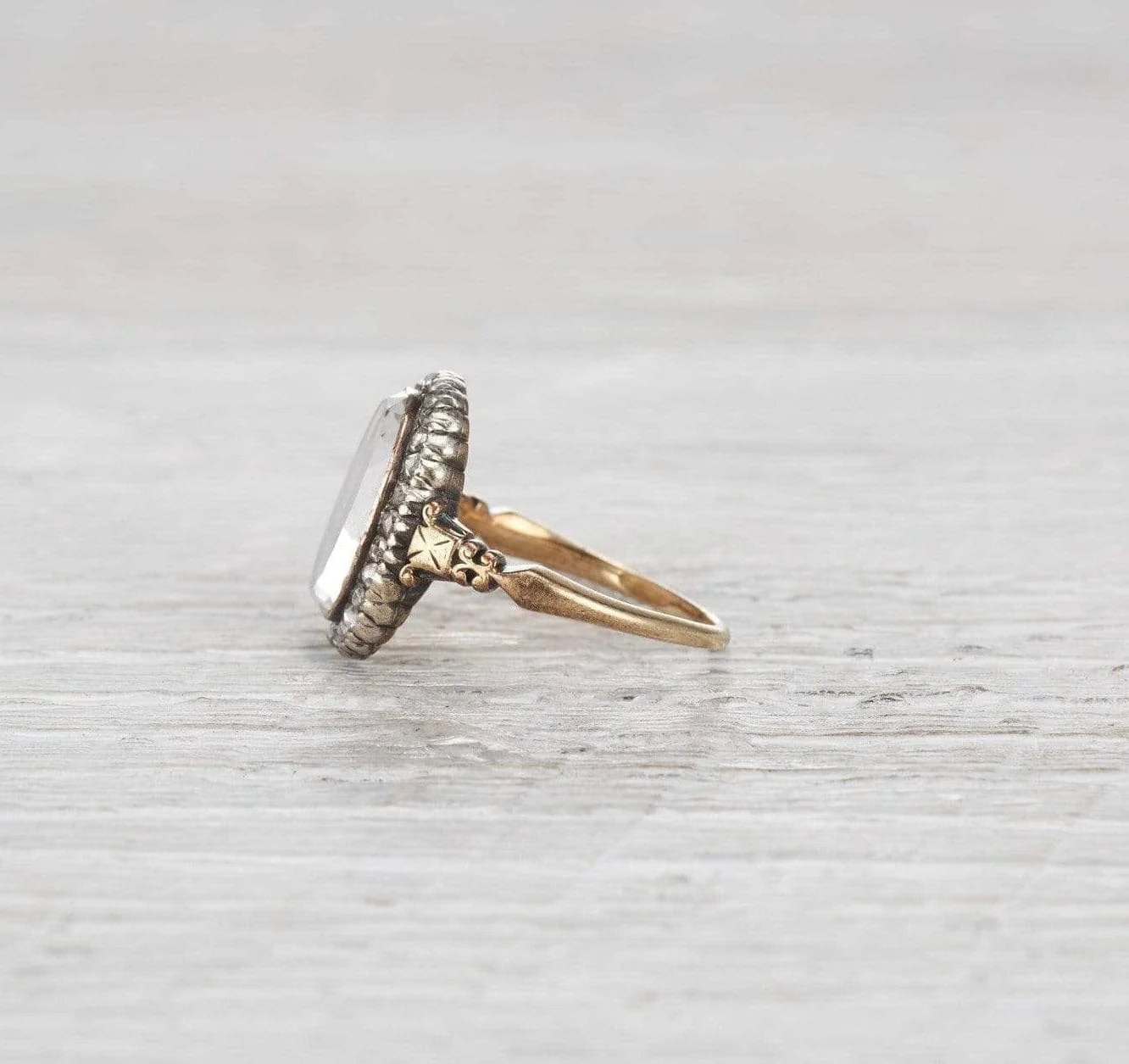 Victorian Braided Hair Mourning Ring - Image 3